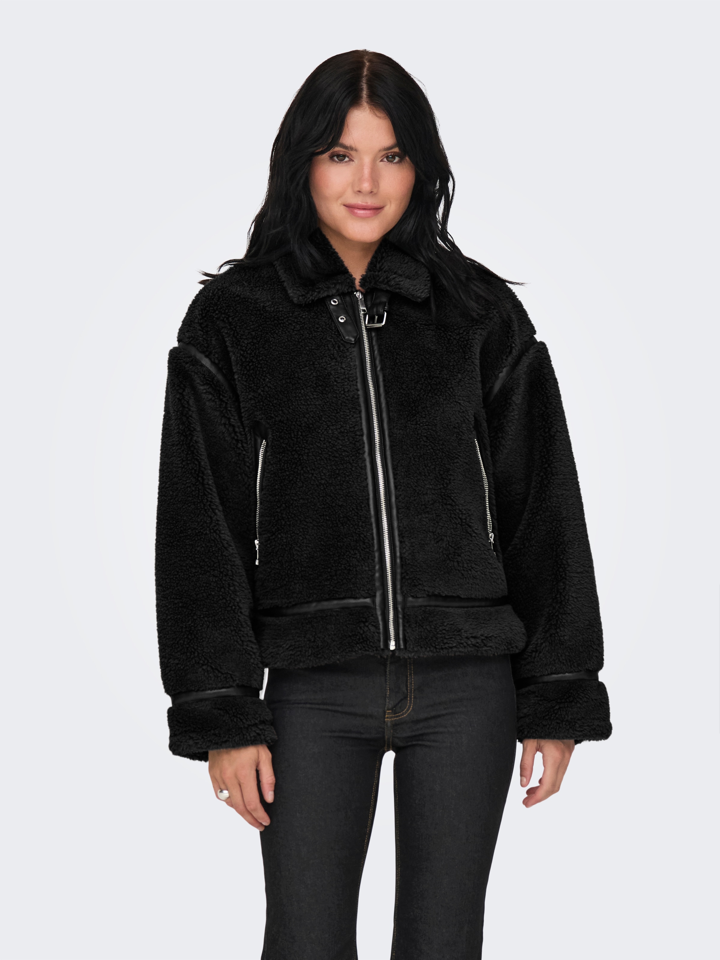 ONLY Plüschjacke "ONLMICHELLE TEDDY JACKET OTW", ohne Kapuze günstig online kaufen