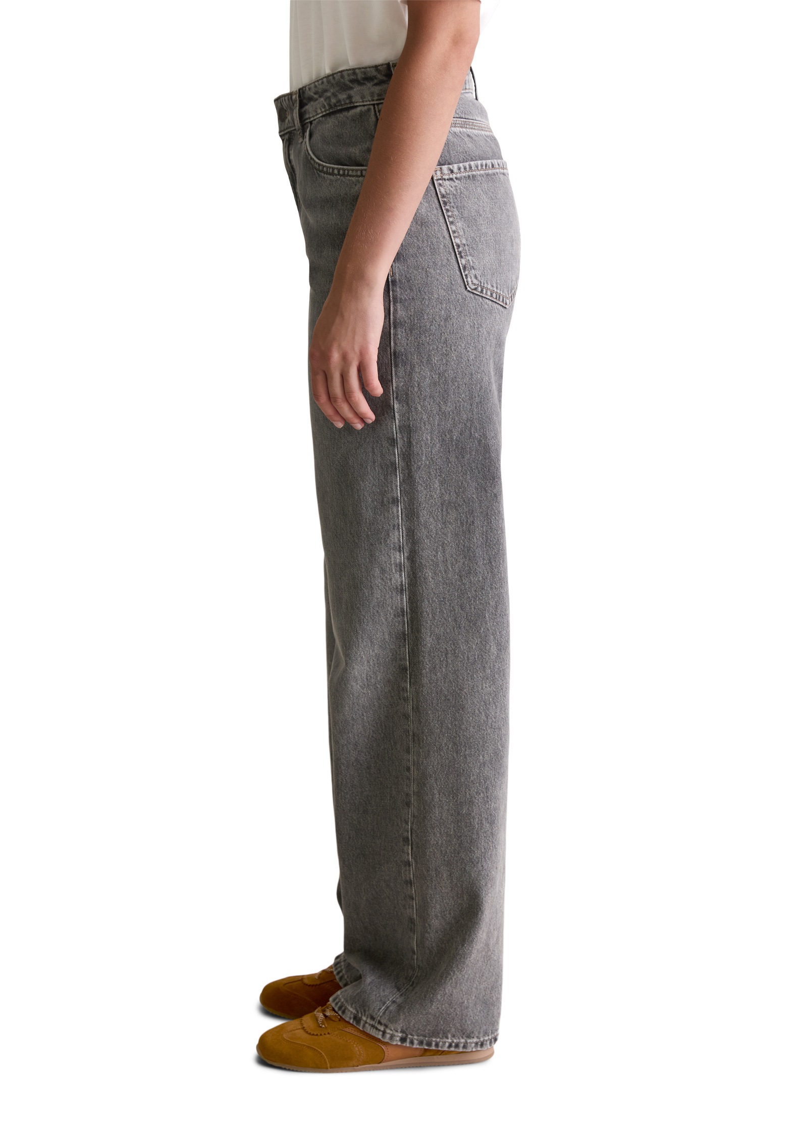 Marc OPolo DENIM Weite Jeans "aus Bio-Baumwolle ohne Stretch" günstig online kaufen
