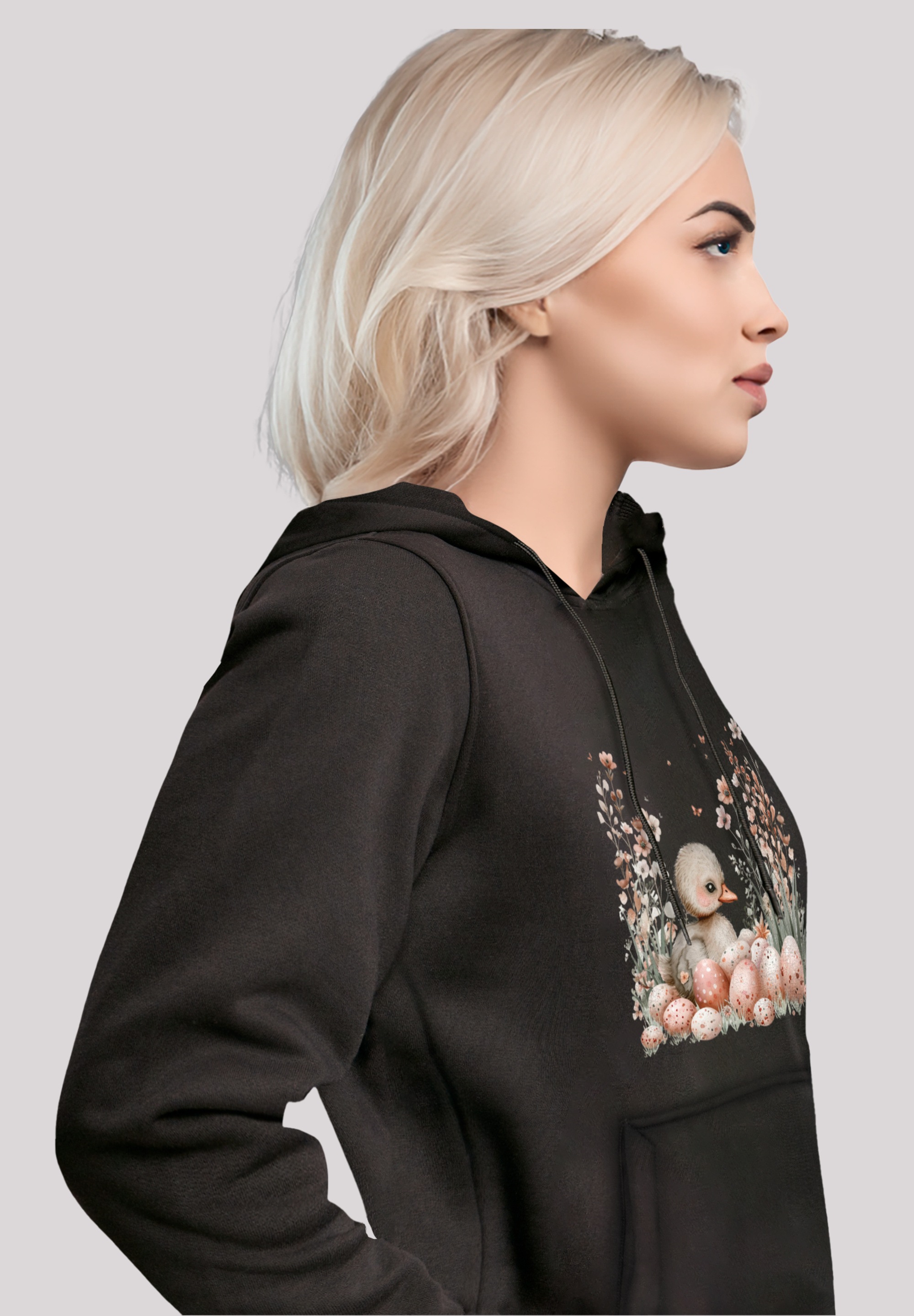F4NT4STIC Kapuzenpullover »Ente Ostereier Blumen Küken«, Premium Qualität