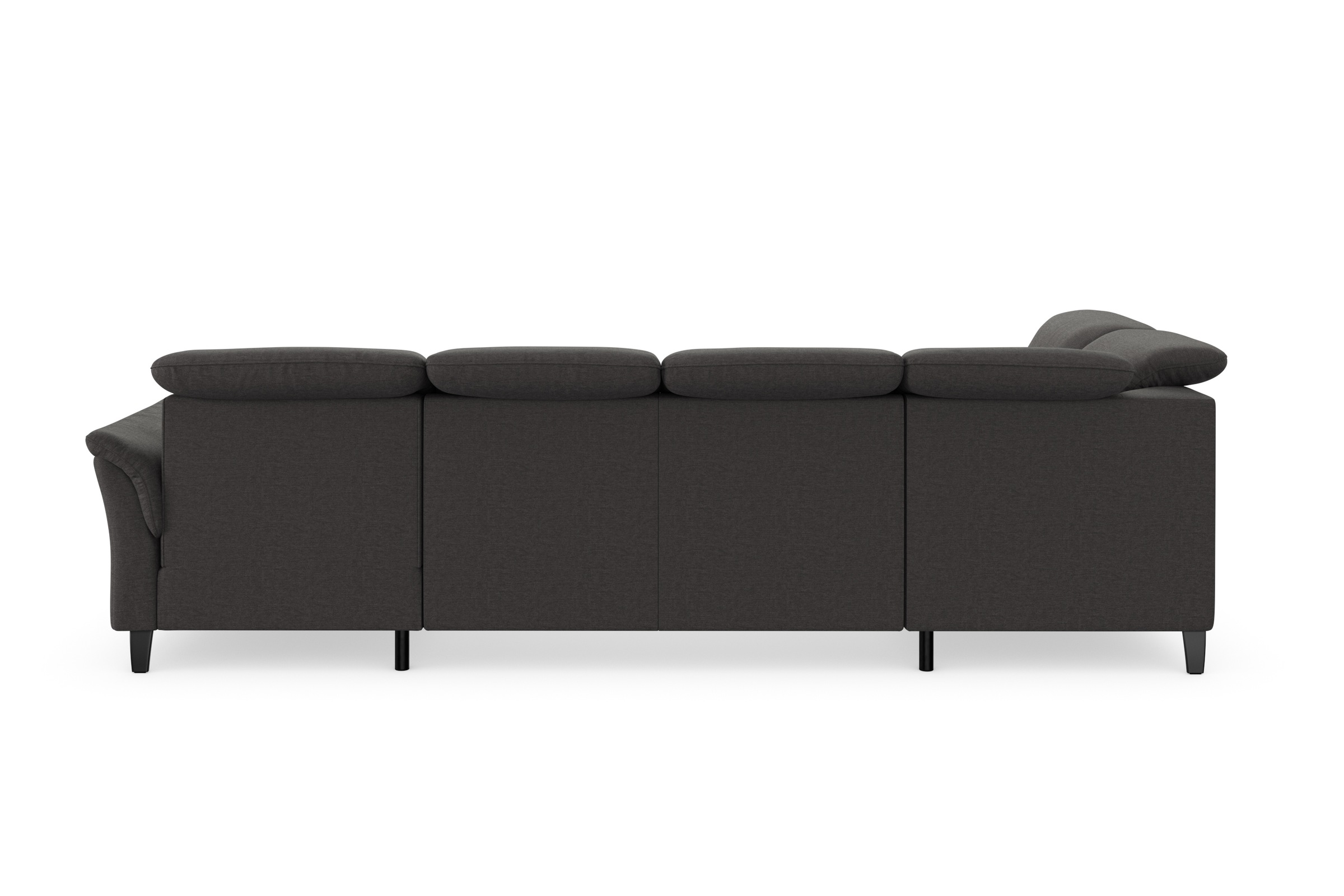 Wohnlandschaft SIT & MORE "Maggiore U-Form", grau (fango), B:312cm H:88cm T:224cm, 95% Polyester, 5% Polyamid, Sofas, Wohnlandschaft, wahlweise mit Kopfteilverstellung, Bettfunktion und Stauraum 6