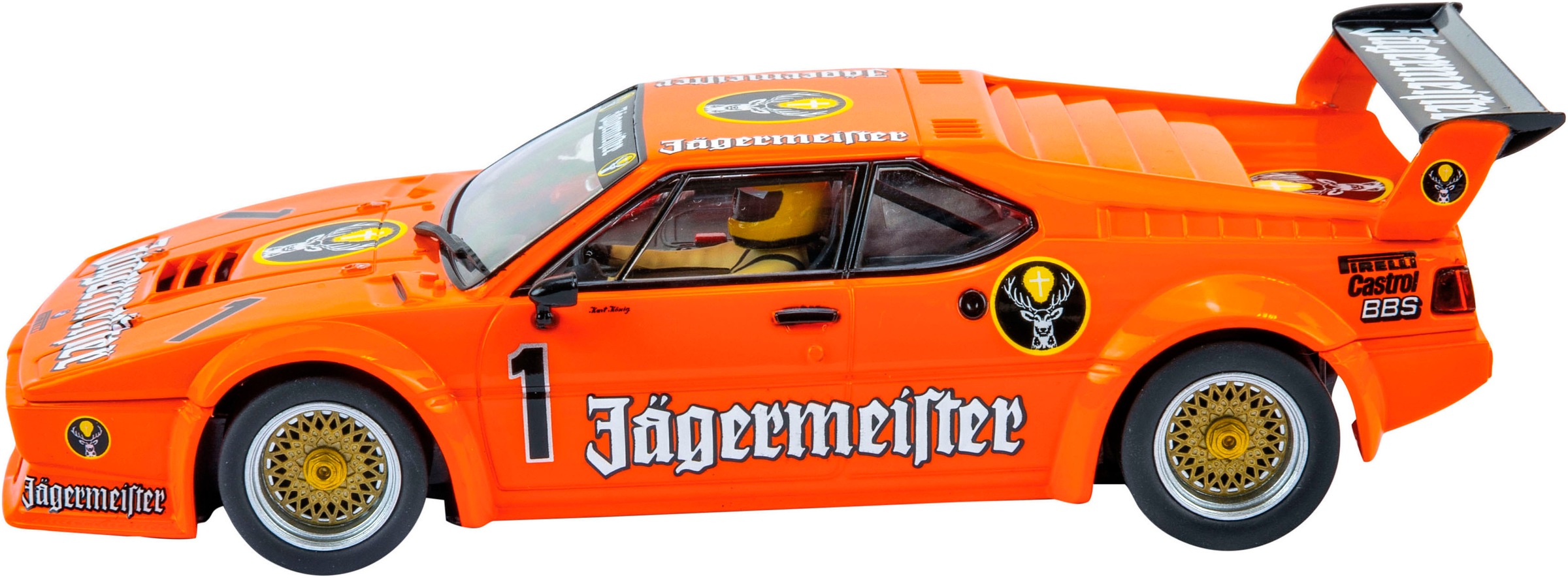 Carrera® Rennbahn-Auto »BMW M1 Procar "Jägermeister Racing Team, No.1"«, Maßstab 1:24; mit Lichteffekt