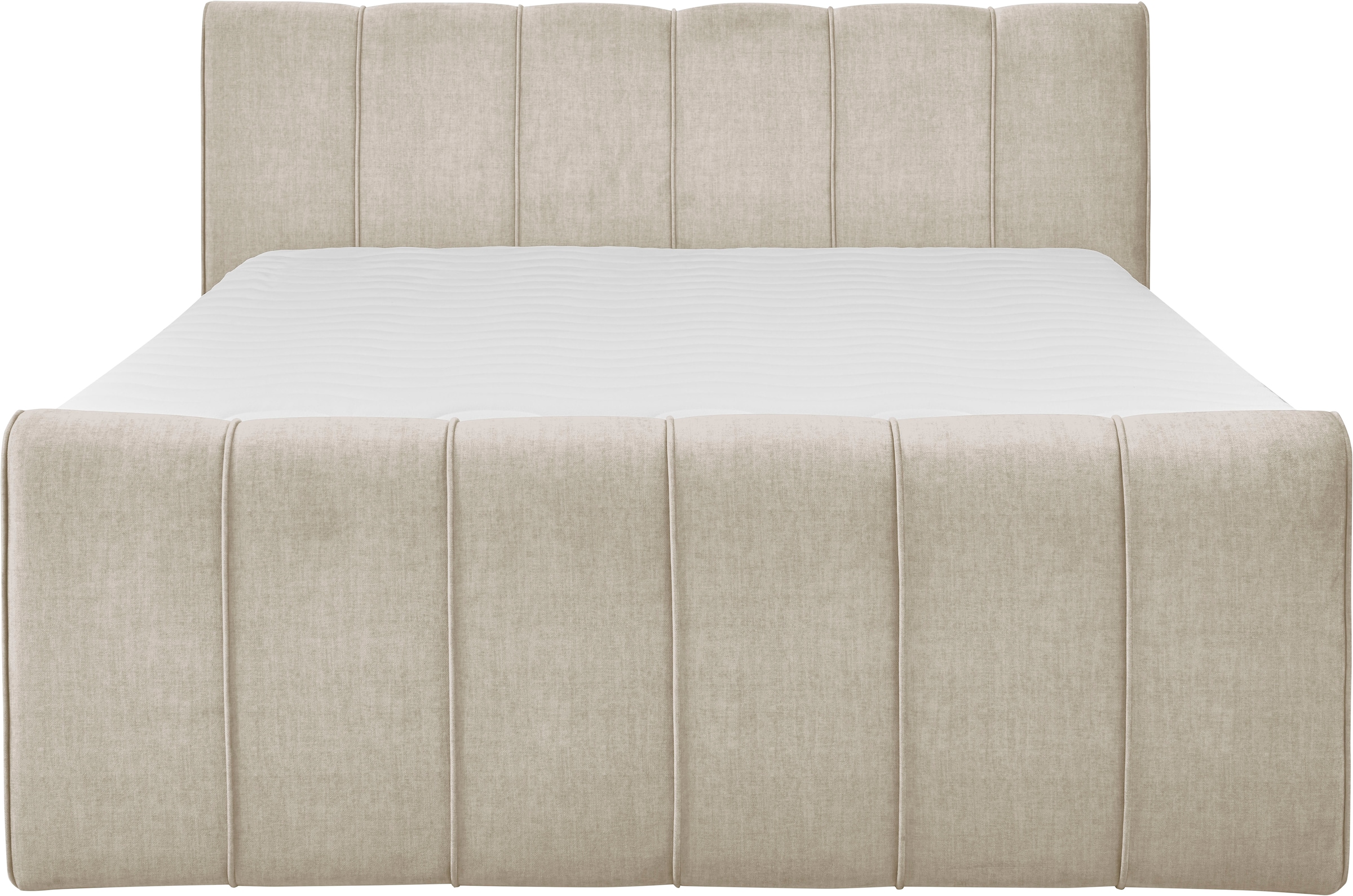 set one by Musterring Boxspringbett »Fairfield«, mit Bettkasten, Kopfteil mit Keder, Breite 160 cm oder 180 cm