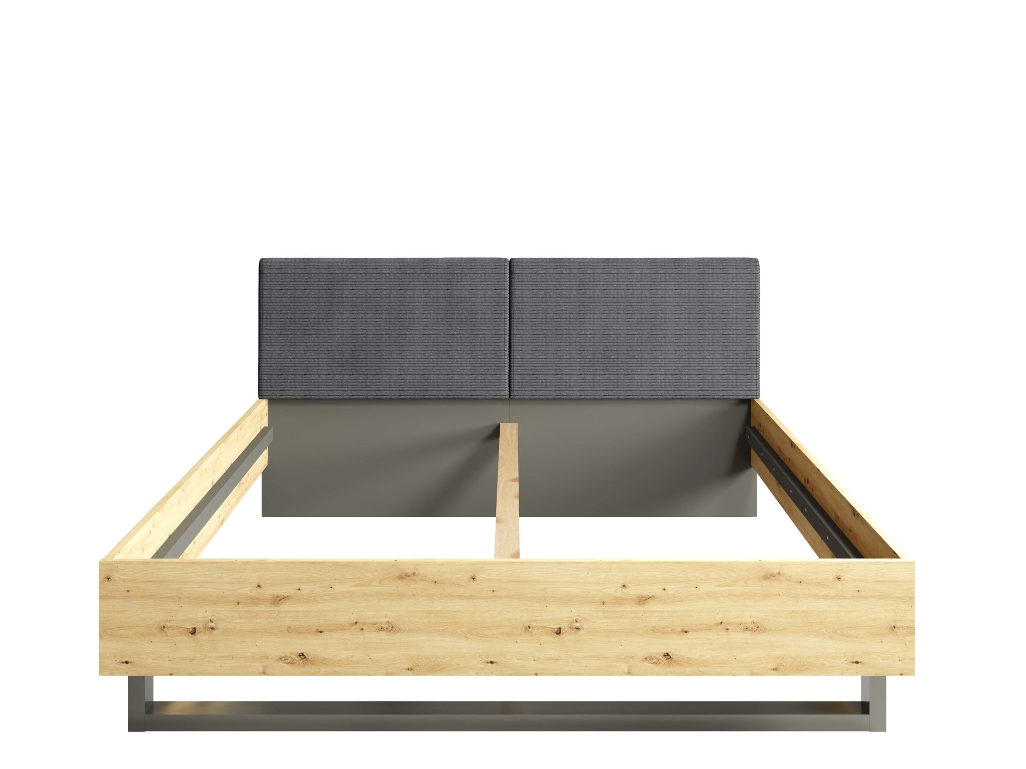 Home affaire Polsterbett »Bett Loreto, Maße: B/T/H 185,5/211/98 cm«, Bett 180x200 cm mit gepolstertem Kopfteil