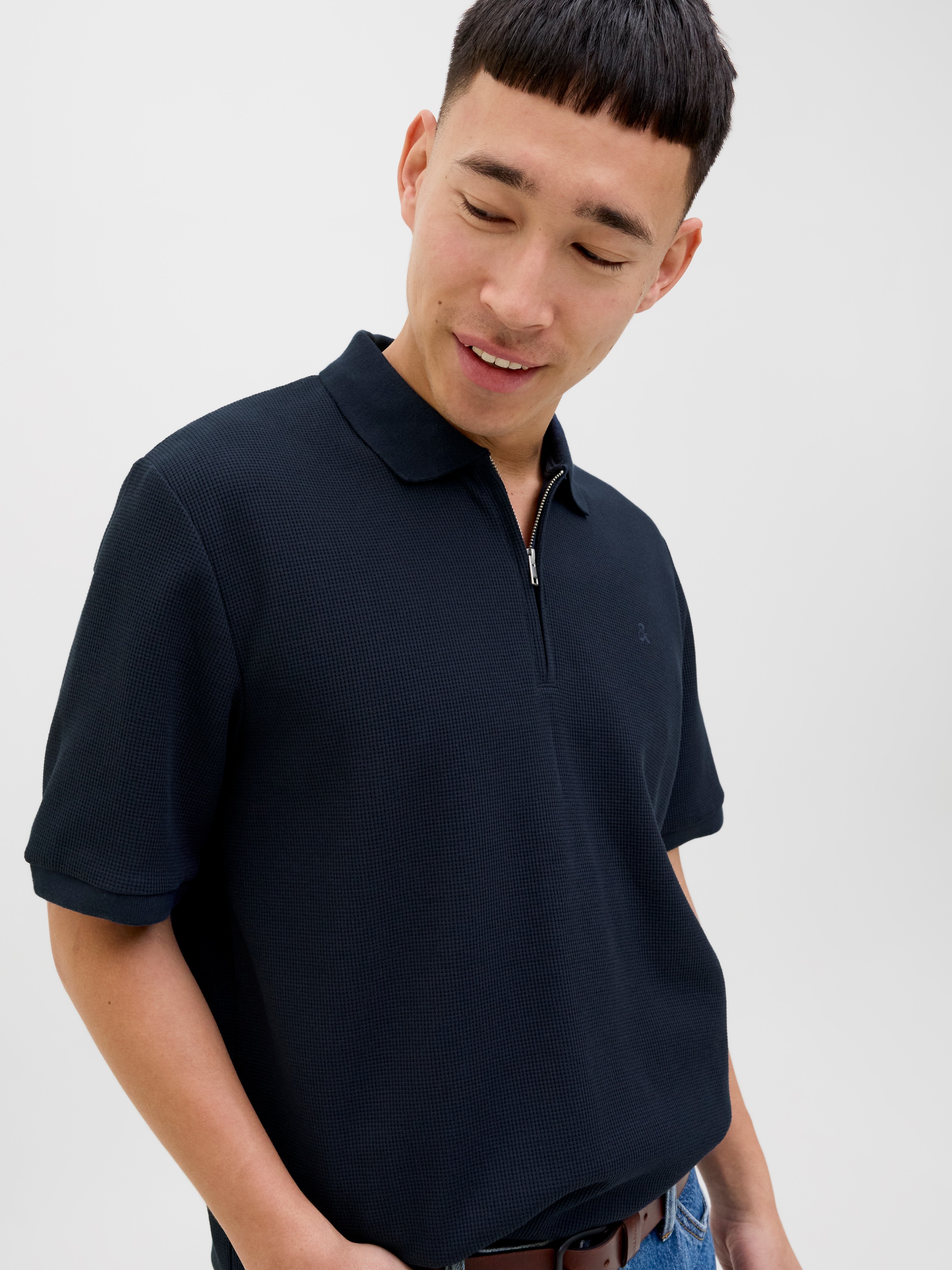 Jack & Jones Poloshirt "JJEAUSTIN ZIP POLO SS NOOS" günstig online kaufen