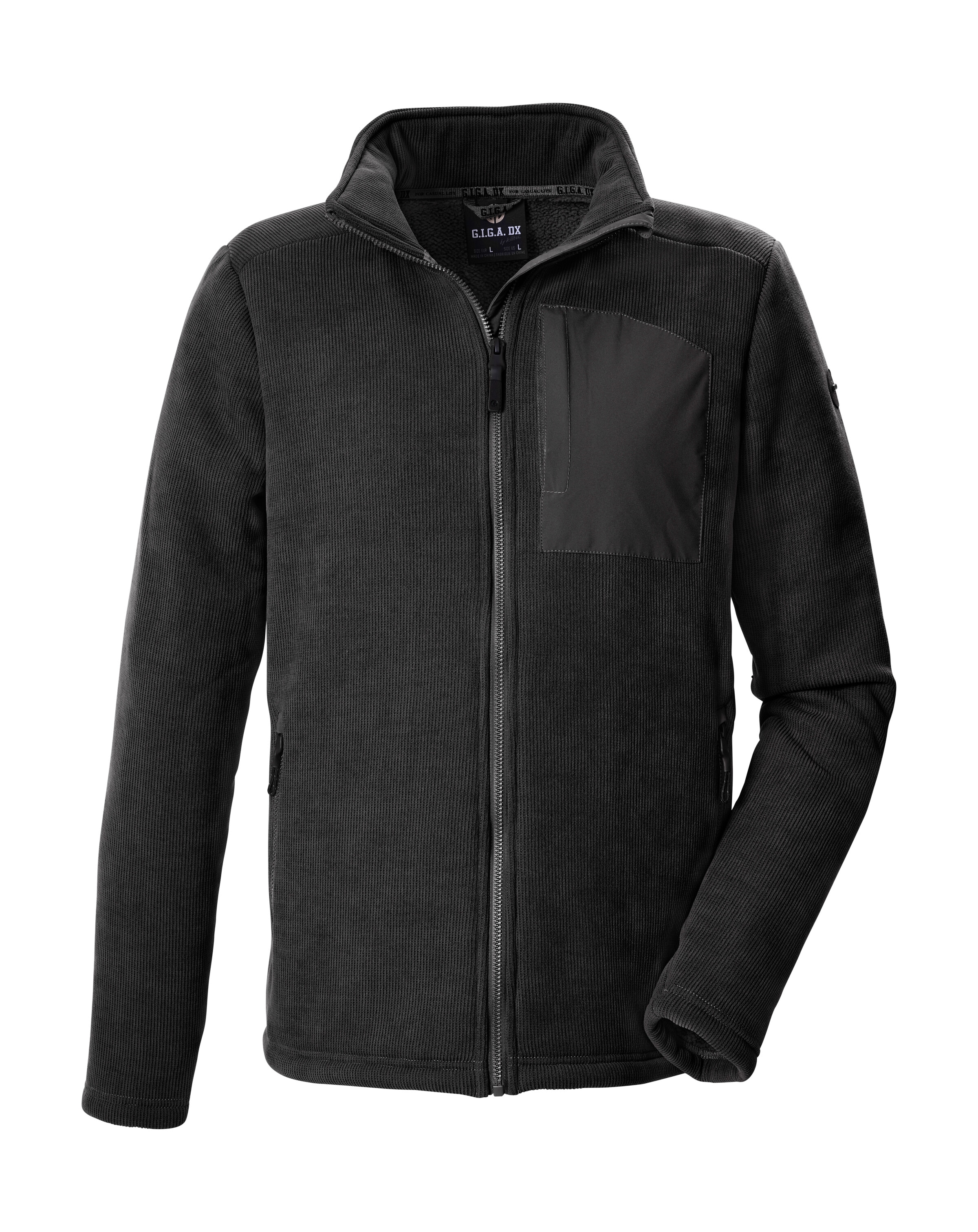 G.I.G.A. DX by killtec Fleecejacke "GW 43 MN KNTFLC JCKT" Leichte Strickfleecejacke, Teddyfleece, Zipper-Taschen