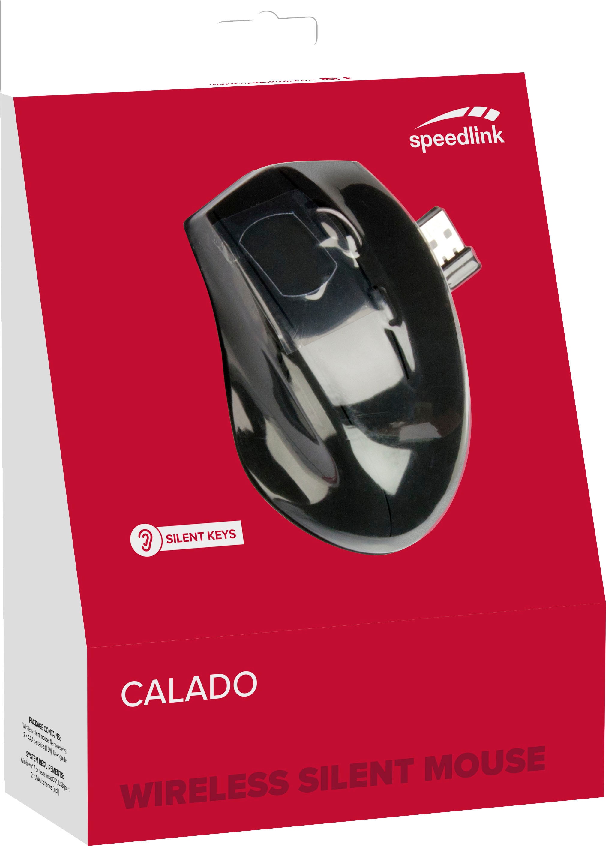 Speedlink Maus »CALADO Silent wireless«, kabellos