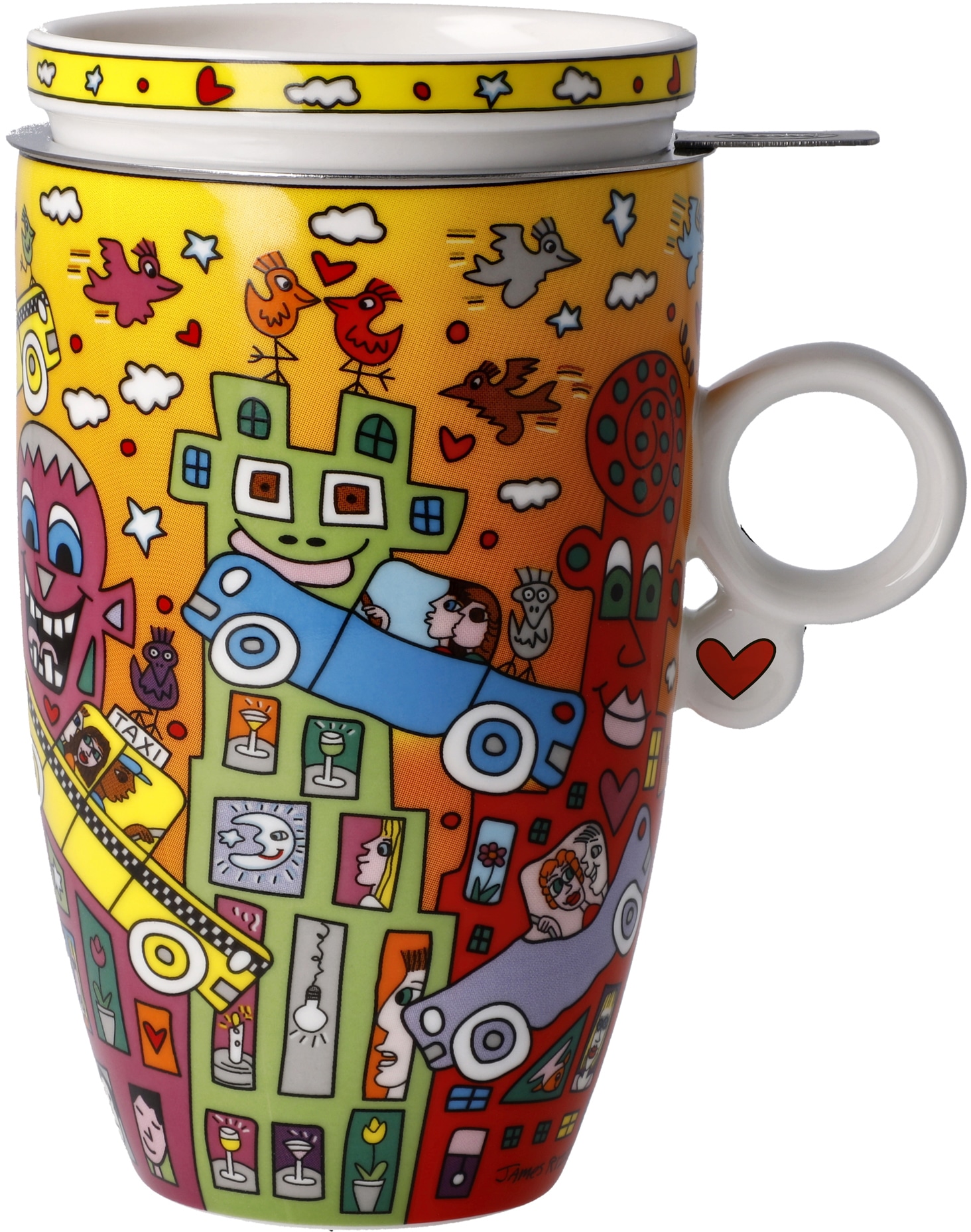 Goebel Tasse »Rizzi«, Pop Art, Teetasse, James Rizzi - Not Getting Around  the Traffic | BAUR