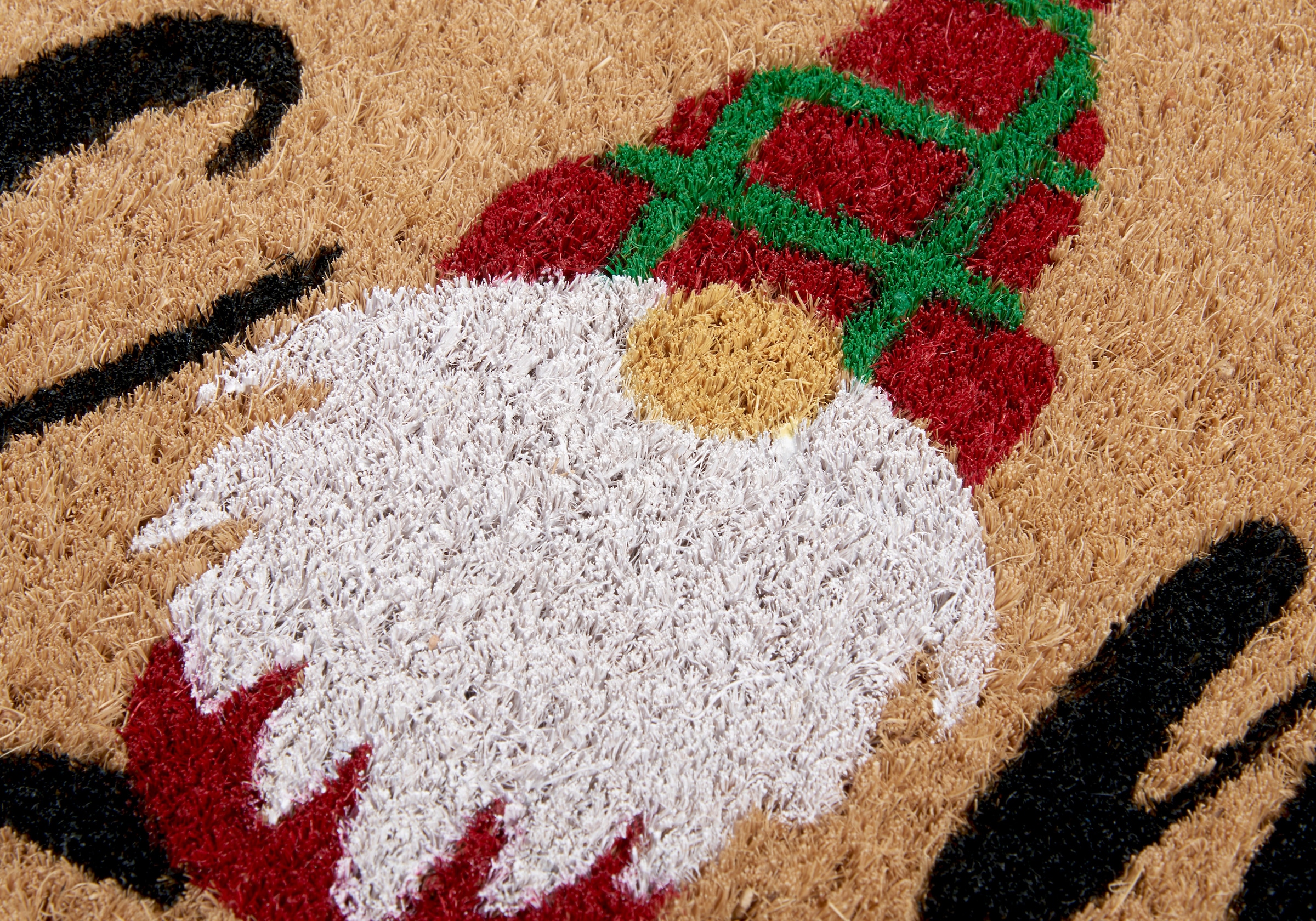 HANSE Home Fußmatte »Kokos Welcome Gnome, Türmatte«, rechteckig, 15 mm Höhe, Weihnachten, Schmutzfangmatte, Outdoor, Rutschfest, Innen, Kokosmatte