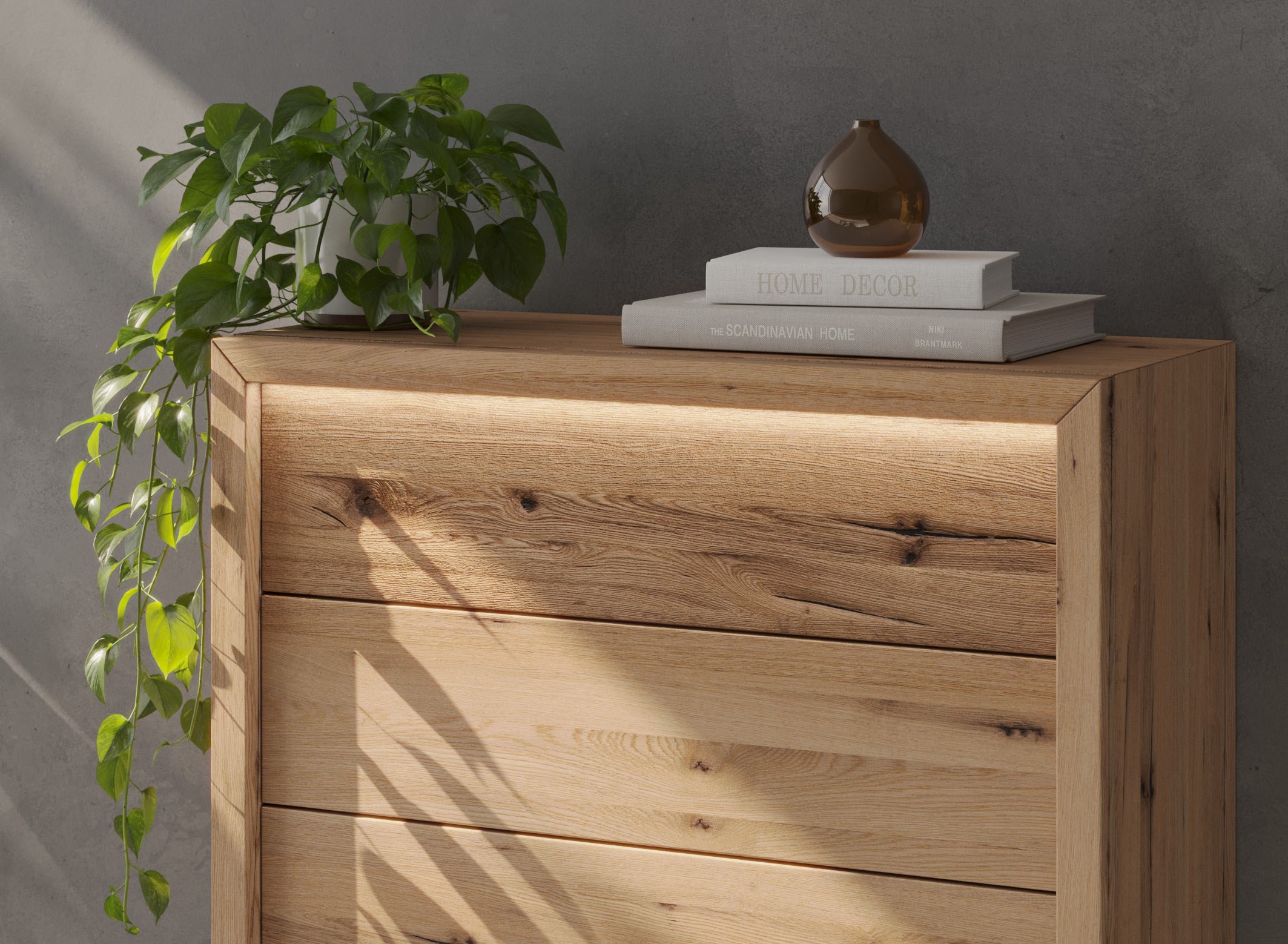 Thumbnail - Home affaire Schubkastenkommode "Ambroise" Breite 88cm, inkl. LED-Beleuchtung