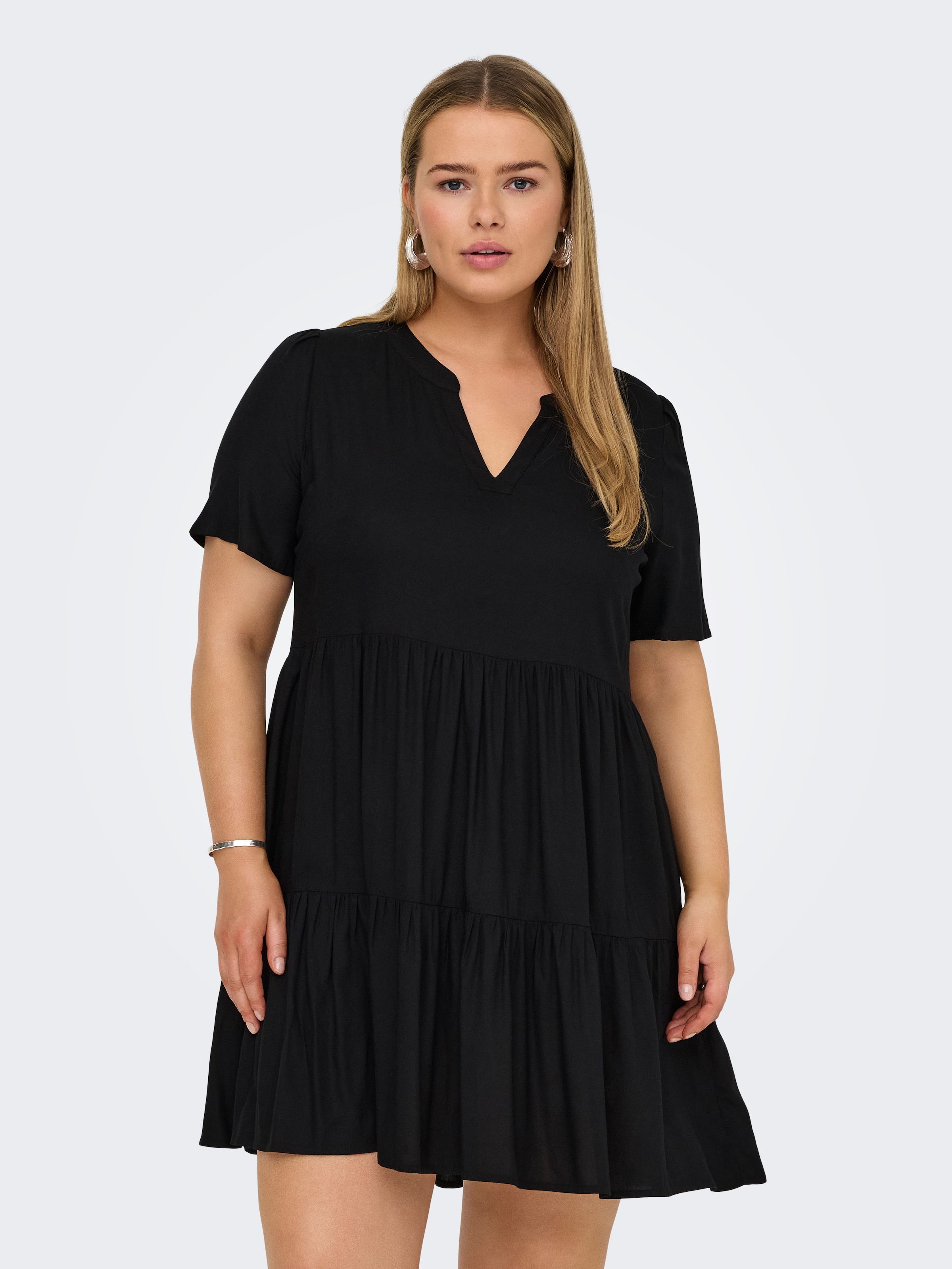 ONLY CARMAKOMA Minikleid "CARZALLY LIFE S/S THEA TUNIC DRESS NOOS" günstig online kaufen