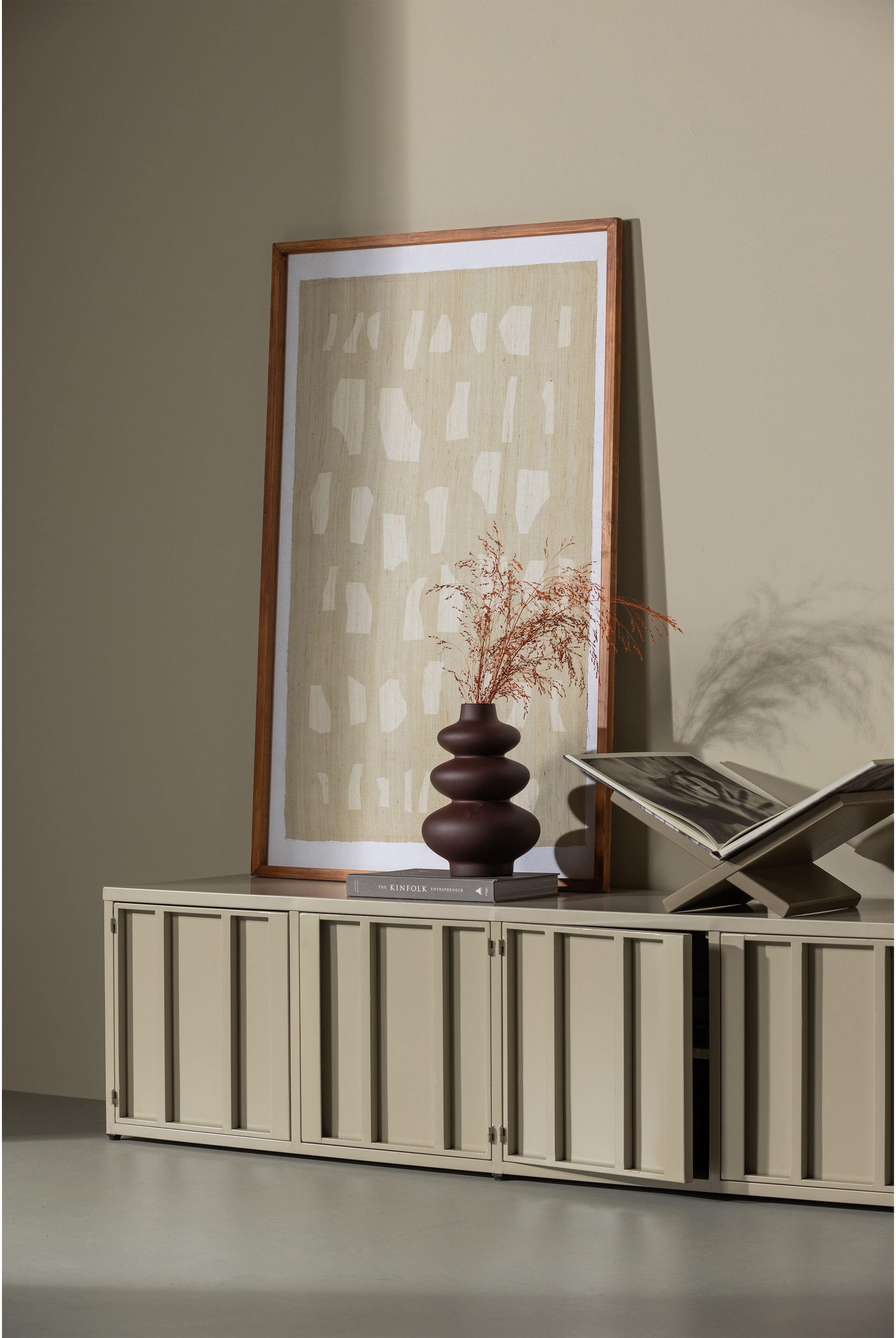 WOOOD Lowboard »WOOOD LEVEL TV-SCHRANK METALL« Level TV-Möbel WOOOD mit Stauraum, Stil und ordentliche Kabelführung