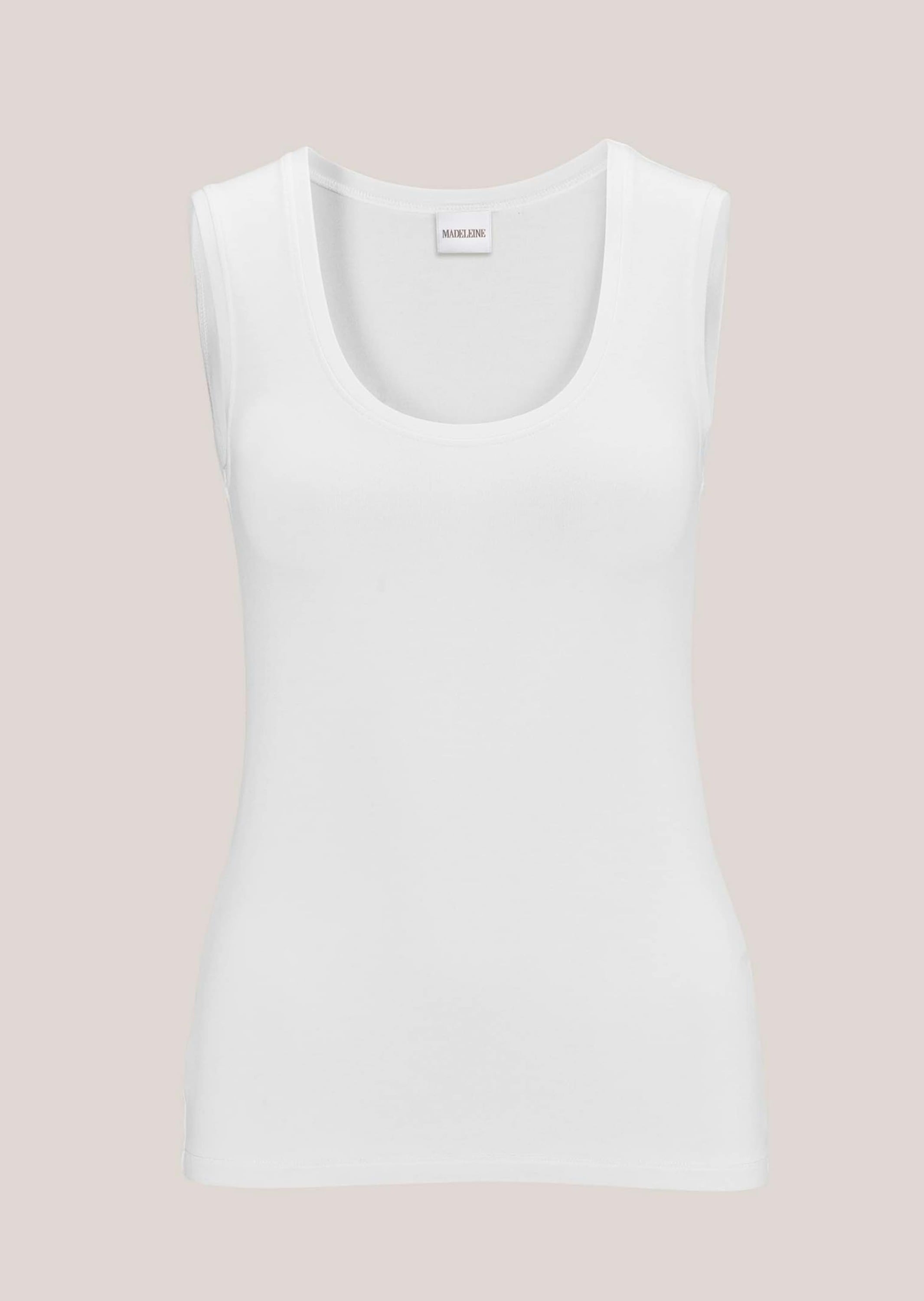 MADELEINE "Tanktop Tanktop mit breiten Trägern" Glatte Jerseyware