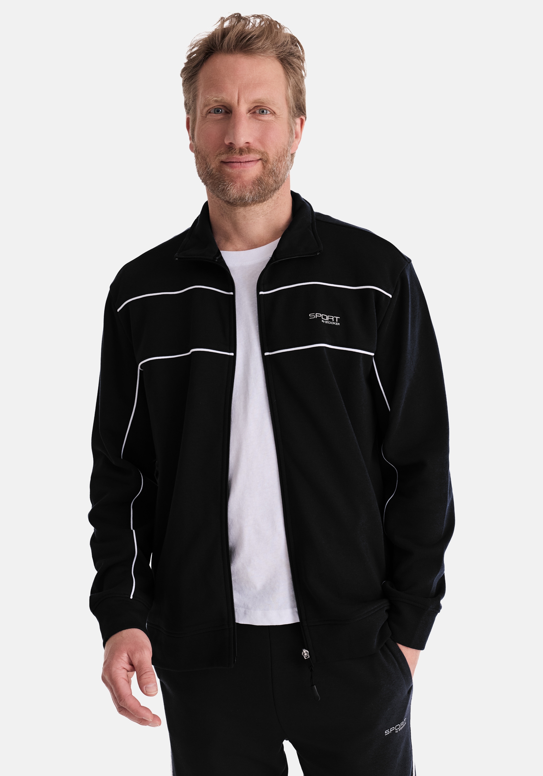 Stooker Men "SIDNEY Sweatjacke Sportjacke" Sportjacke Stehkragen Regular Fit für Herren