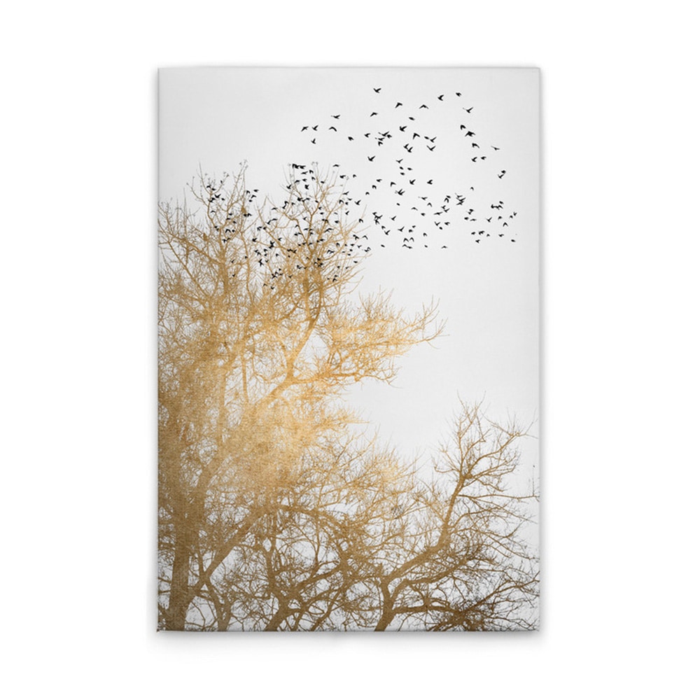 A.S. Création Leinwandbild "Golden Skies - Wandbild Creme Gold Keilrahmen K günstig online kaufen