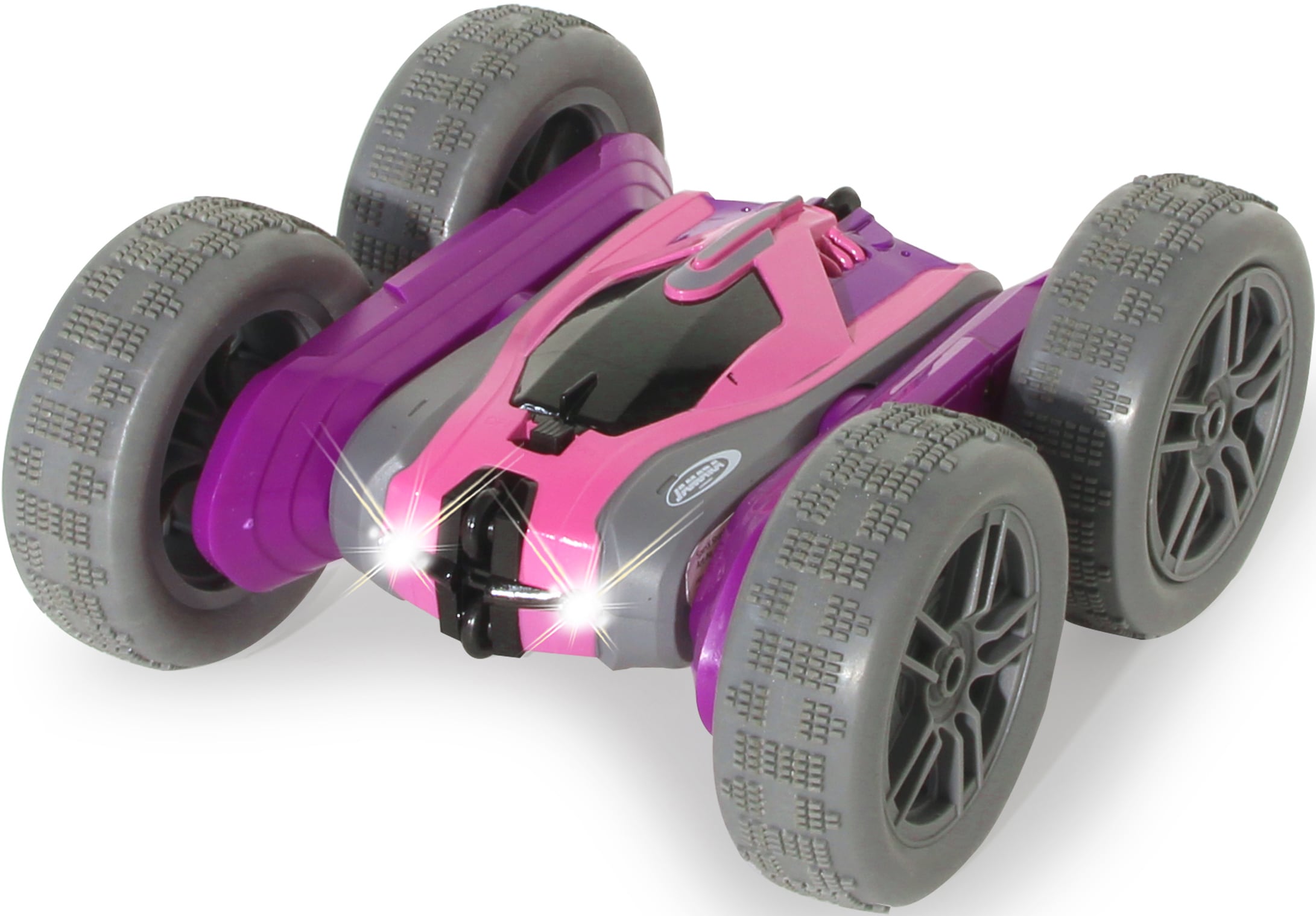 Jamara RC-Auto »SpinX Stuntcar 2,4GHz, lila-rosa«, mit zuschaltbarem LED-Licht