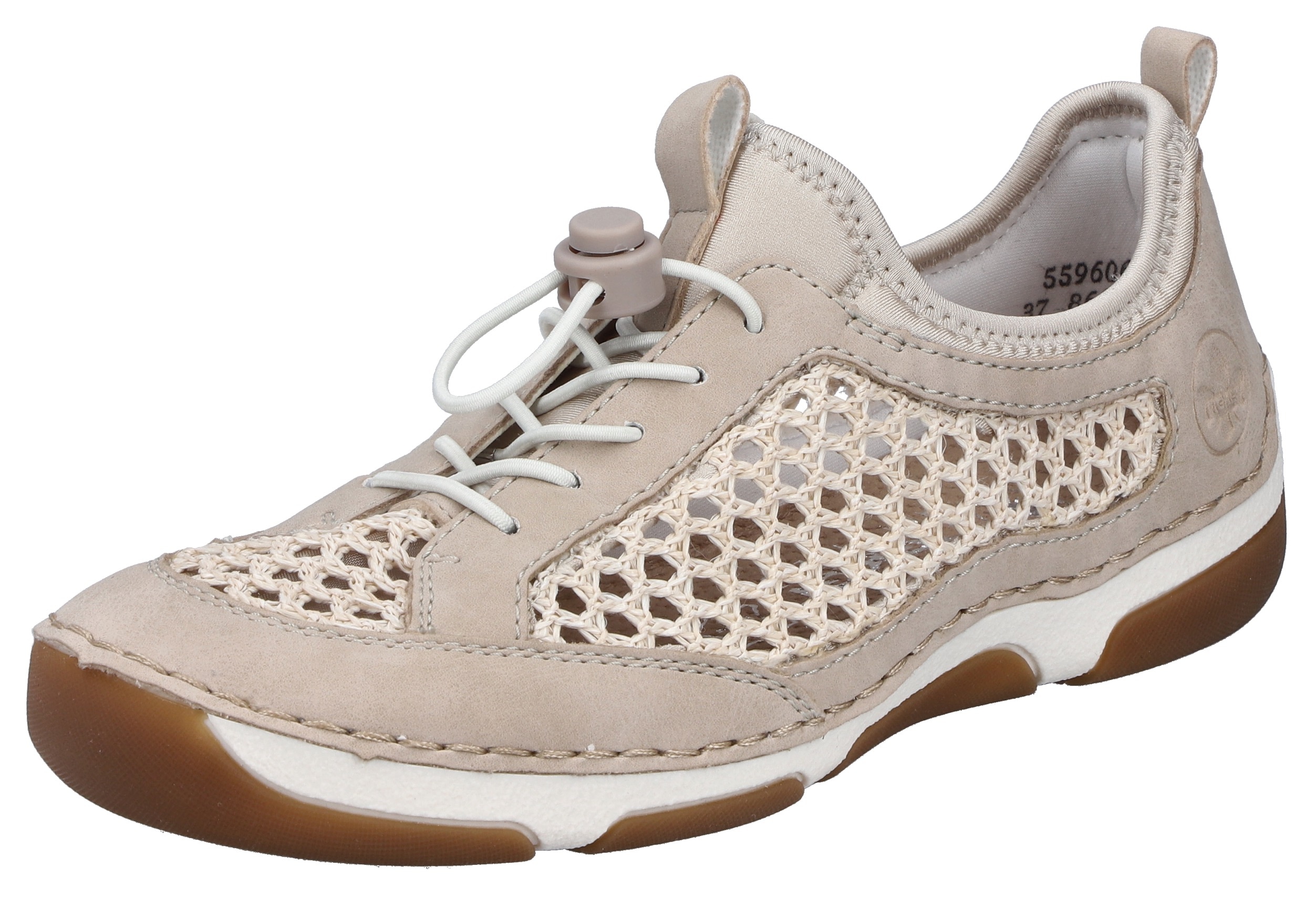 Rieker Slip-On Sneaker Slipper, Freizeitsneaker, Halbschuh mit Schnellverschluss