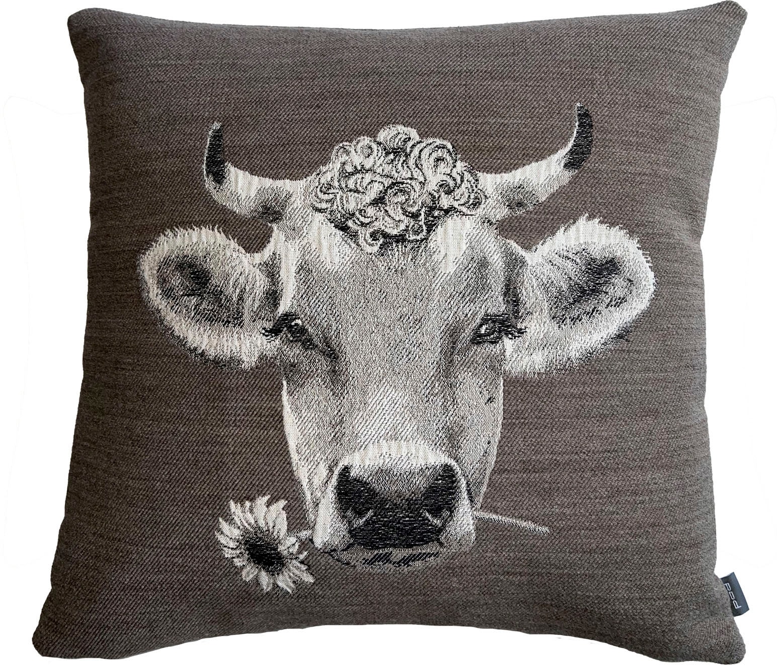 PAD Dekokissen "MOO" Made in Europe, Kissenhülle ohne Füllung, 1 Stück, Tiermotiv, 45x45 cm