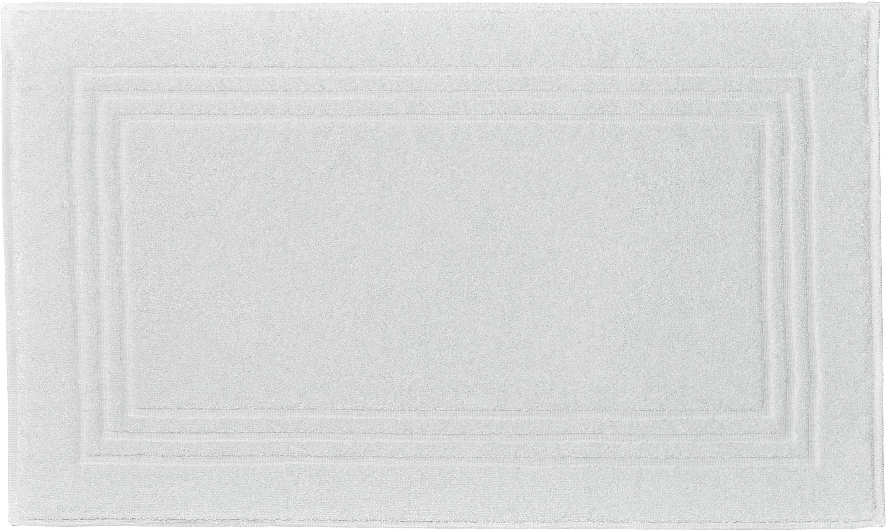 Kleine Wolke Badematte "Lodge, Badvorleger" Höhe 80 mm beidseitig nutzbar Badteppich, Frottier-Qualität, Uni Farben, mit Bordüre