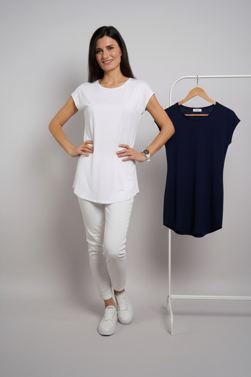 Seidel Moden Longshirt "Otto exclusiv" 2 2er Pack Rundhals - Viskose - MADE günstig online kaufen