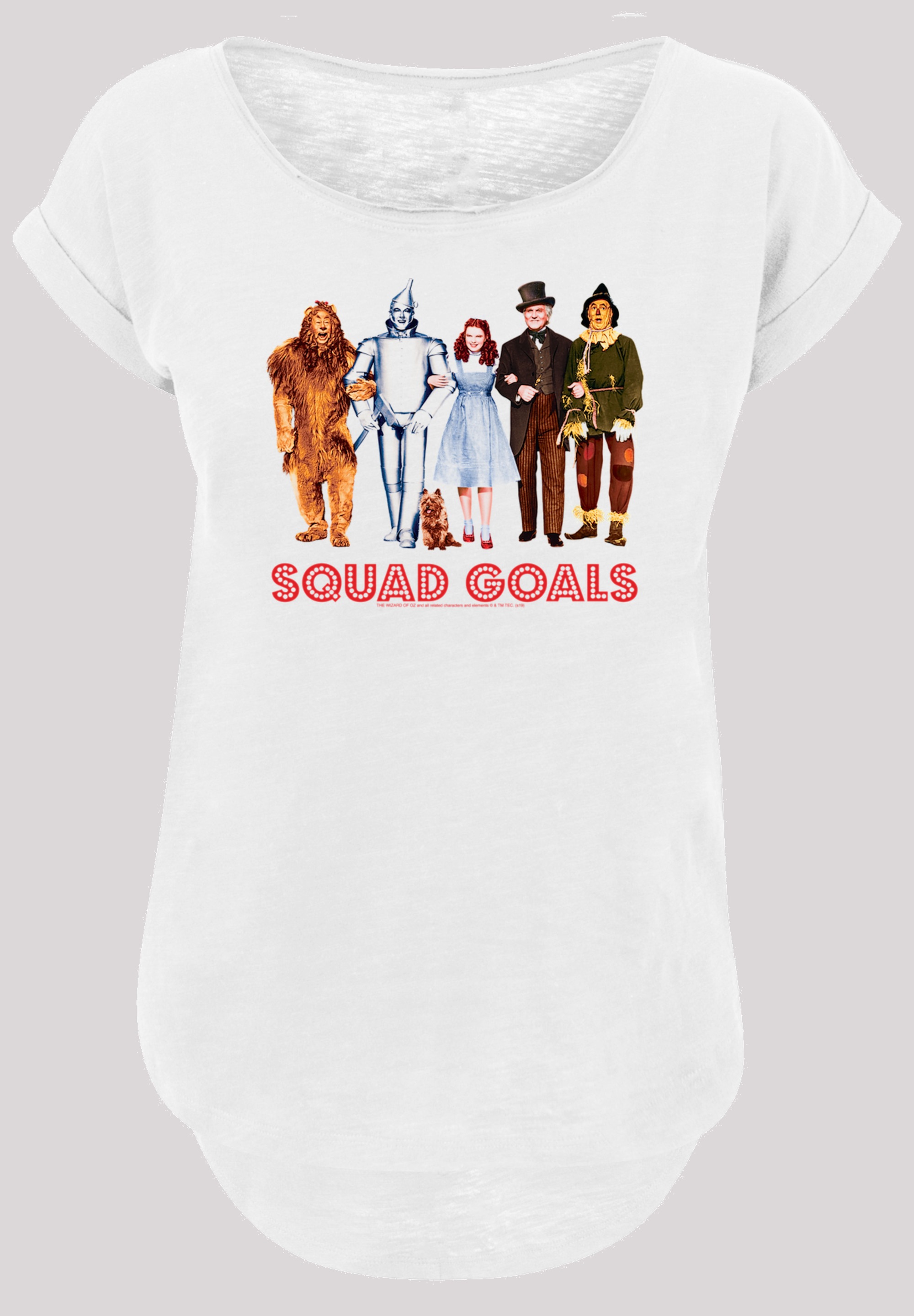 F4NT4STIC Kurzarmshirt "F4NT4STIC Damen Squad Goals with Ladies Long Slub T günstig online kaufen