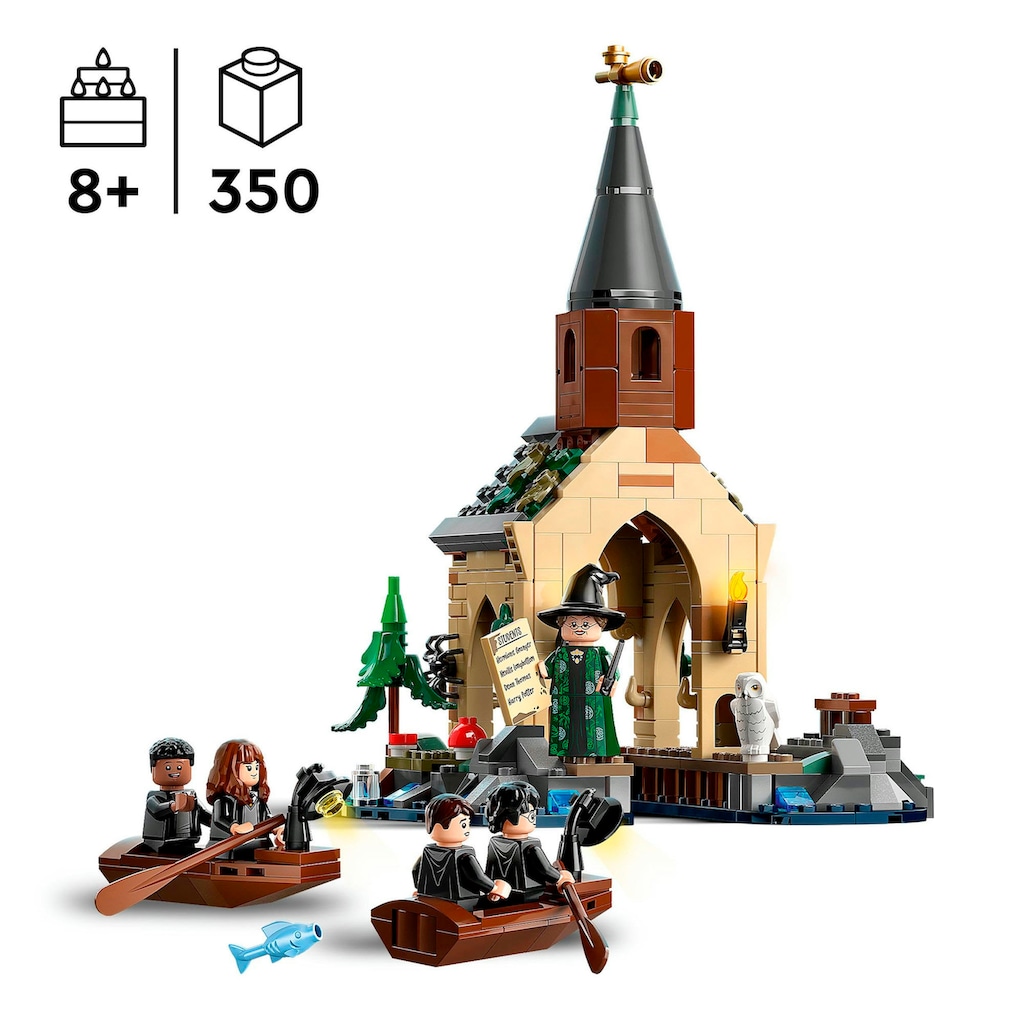 LEGO® Konstruktionsspielsteine »Bootshaus von Schloss Hogwarts™ (76426), LEGO® Harry Potter™«, (350 St.)