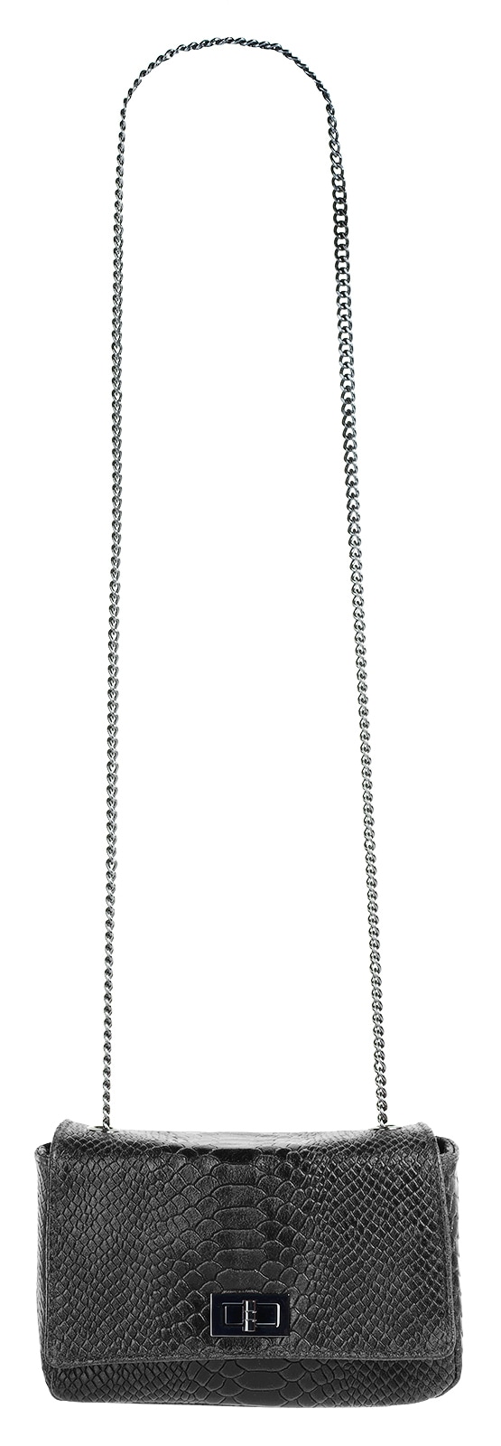 Cluty Umhängetasche, echt Leder, Made in Italy
