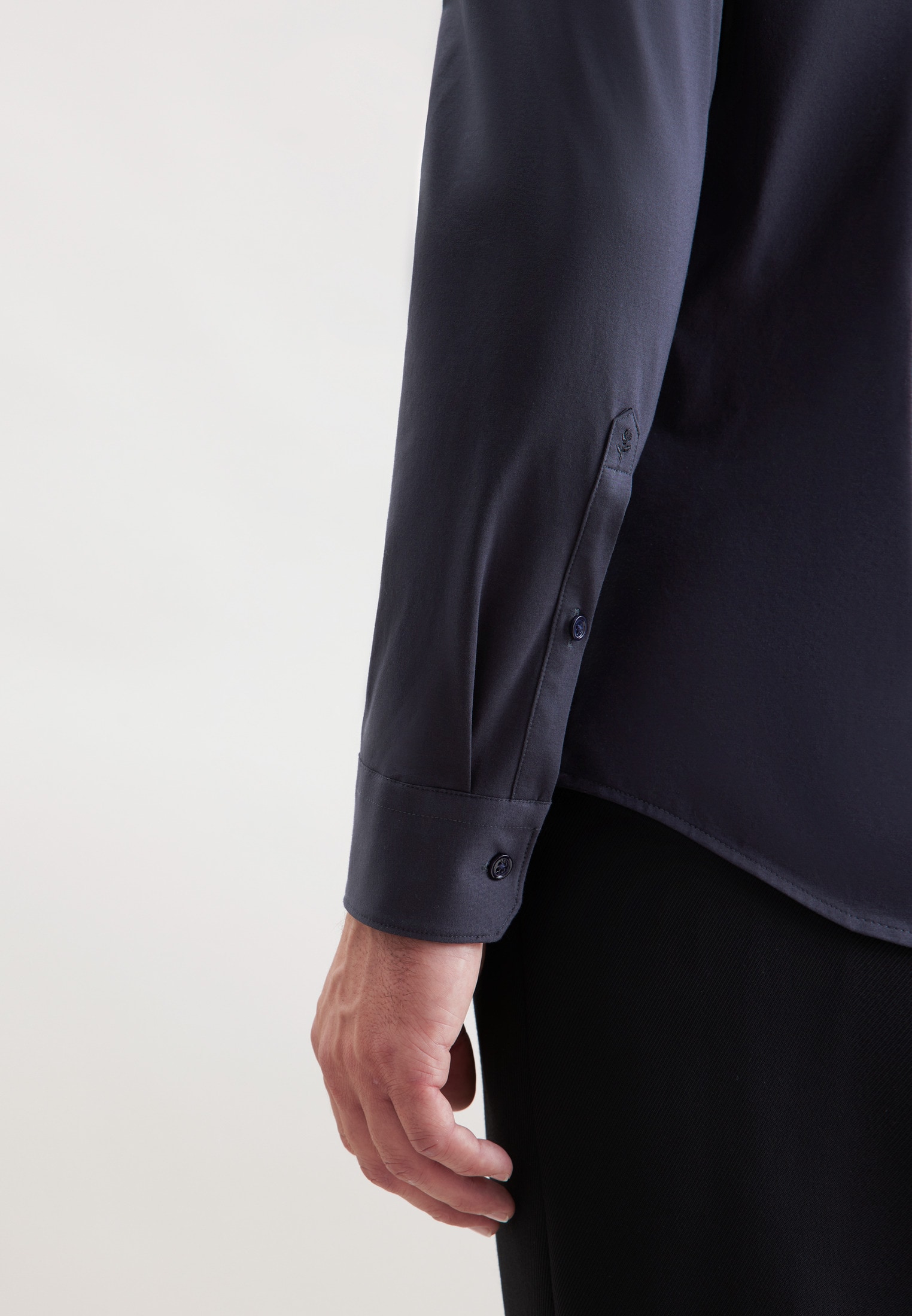 seidensticker Businesshemd »Schwarze Rose« Shaped 1/1 Kentkragen Uni