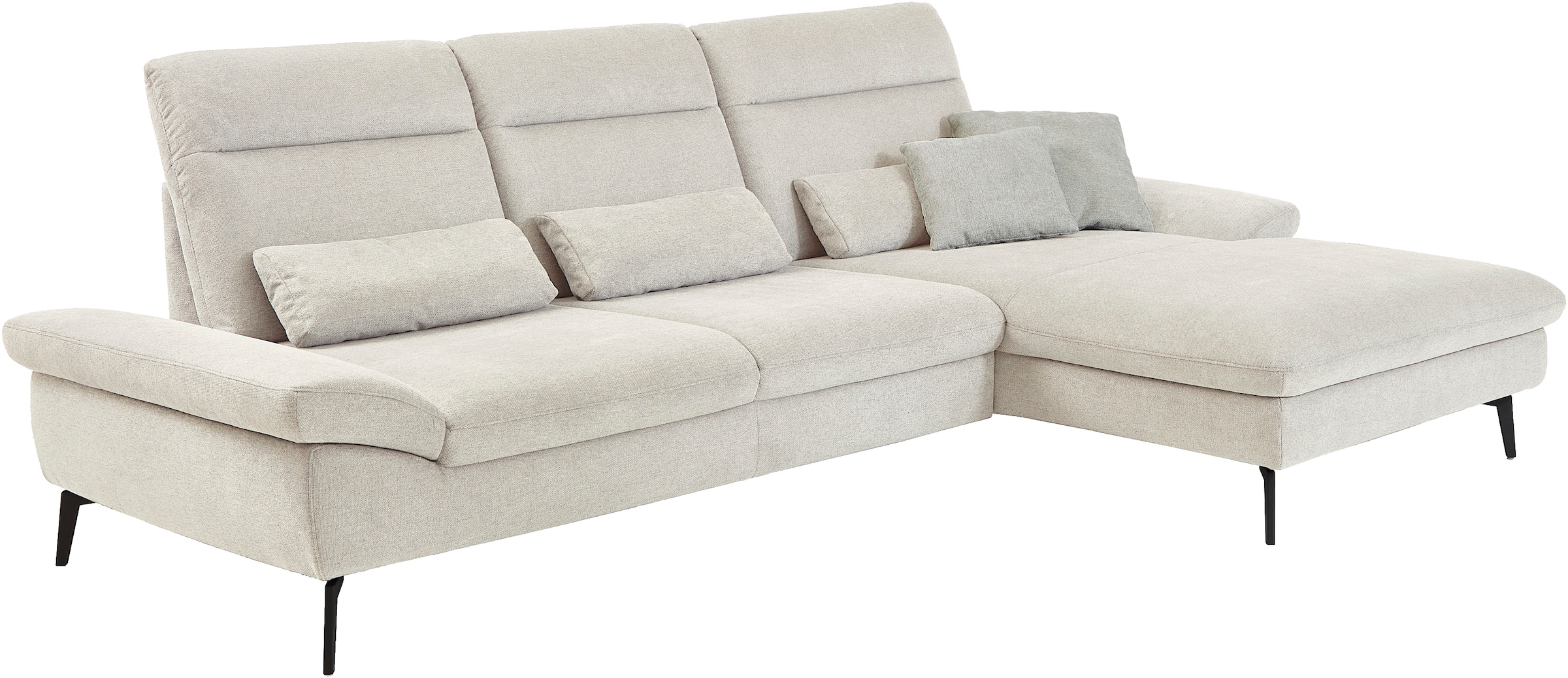 HUKLA Ecksofa "HU-HP22156", inkl. Kopfpolsterverstellung, optional mit Sitz günstig online kaufen