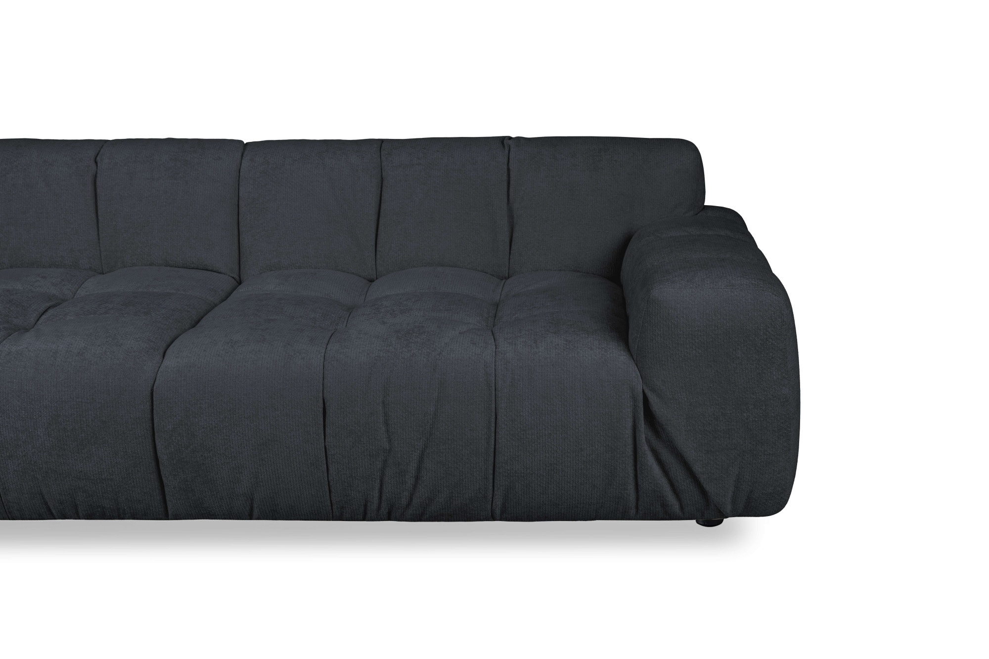 INOSIGN 3-Sitzer »Calmara, Breite 286 cm, weicher Lounge-Sitzkomfort«, bodentief, Samt oder Chenille, mit Knopfsteppung