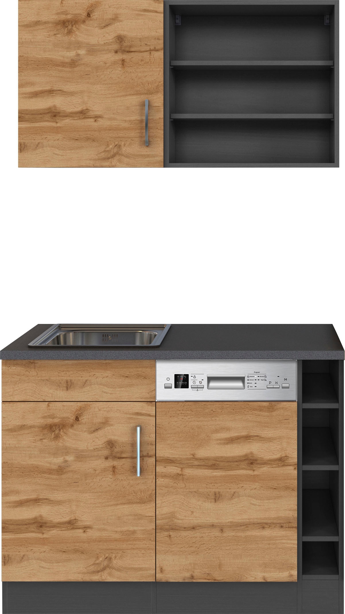 HELD MÖBEL Pantryküche "Mali", Breite 110 cm, mit E-Geräten günstig online kaufen