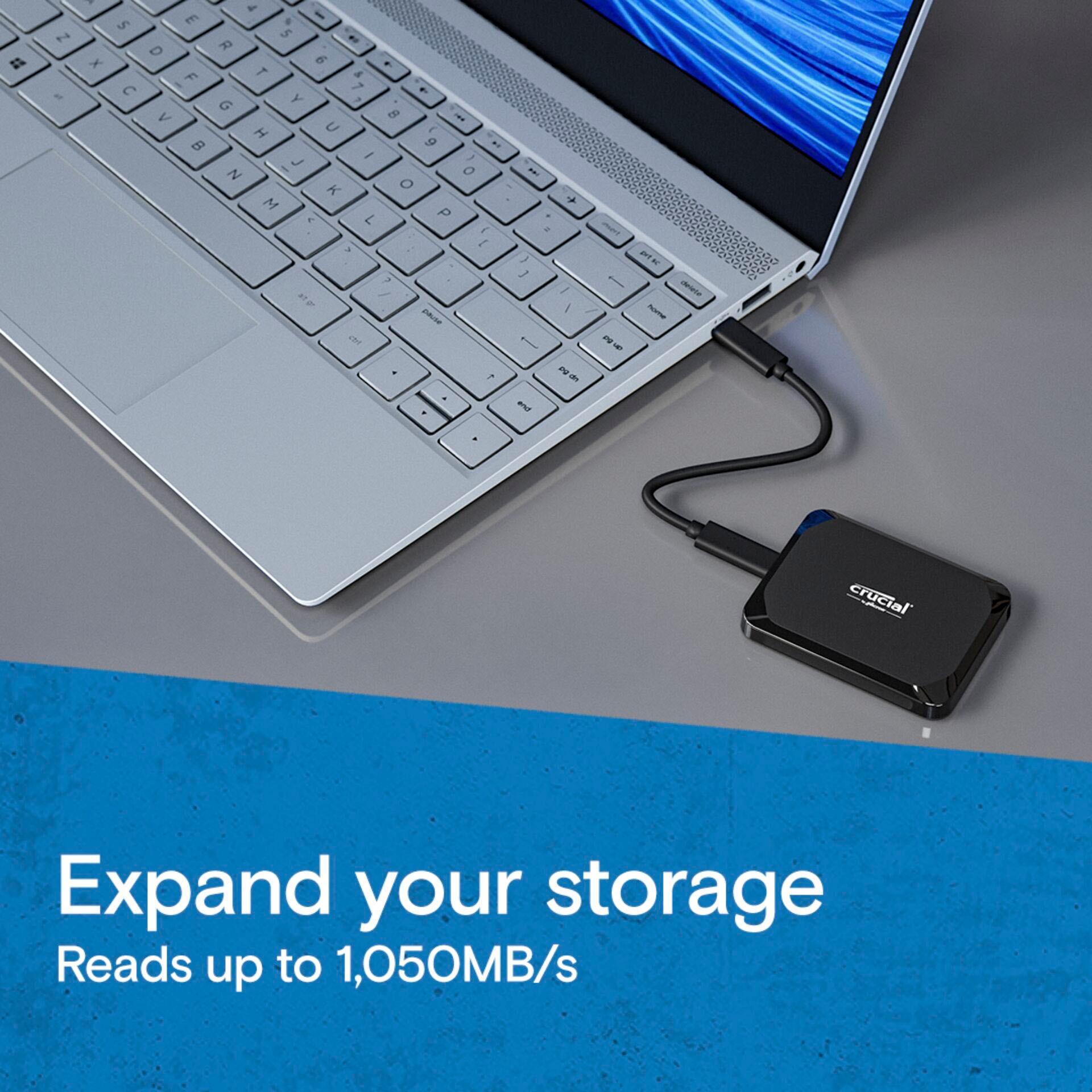 Crucial externe SSD »X9 4 TB« 4 TB Anschluss USB-C