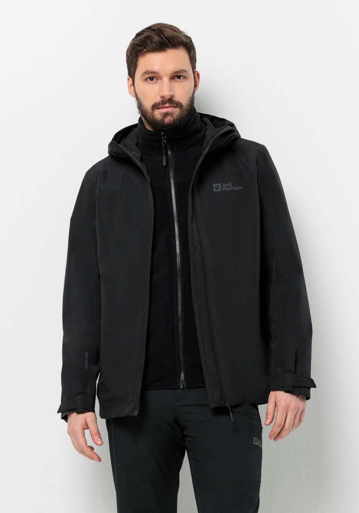 Jack Wolfskin 3-in-1-Funktionsjacke "TAUBENBERG 3IN1 JKT M", mit Kapuze