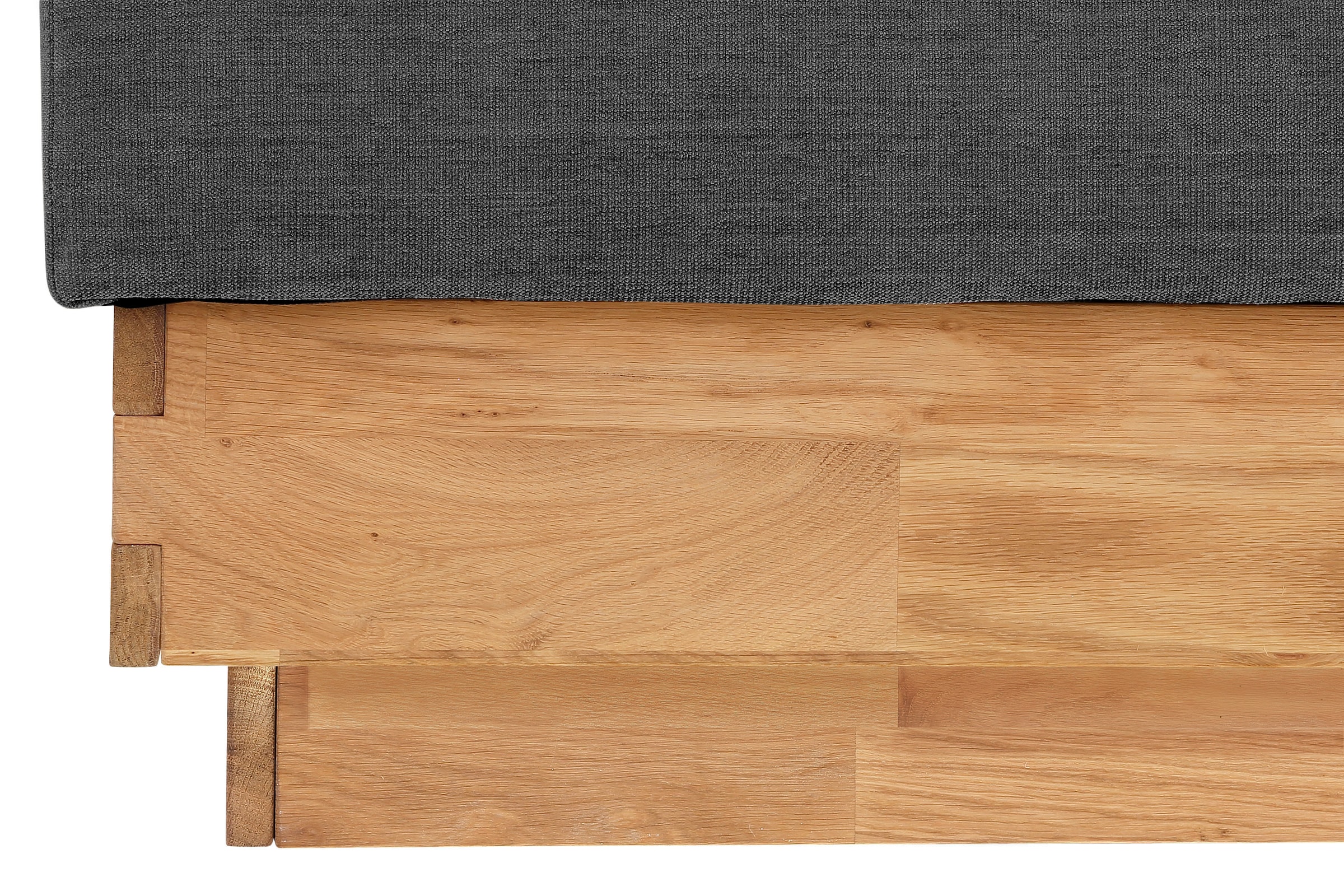 OTTO home Boxspringbett »Jenna« ohne LED-Beleuchtung, mit zertifizierten, recycelten Bezugsstoffen