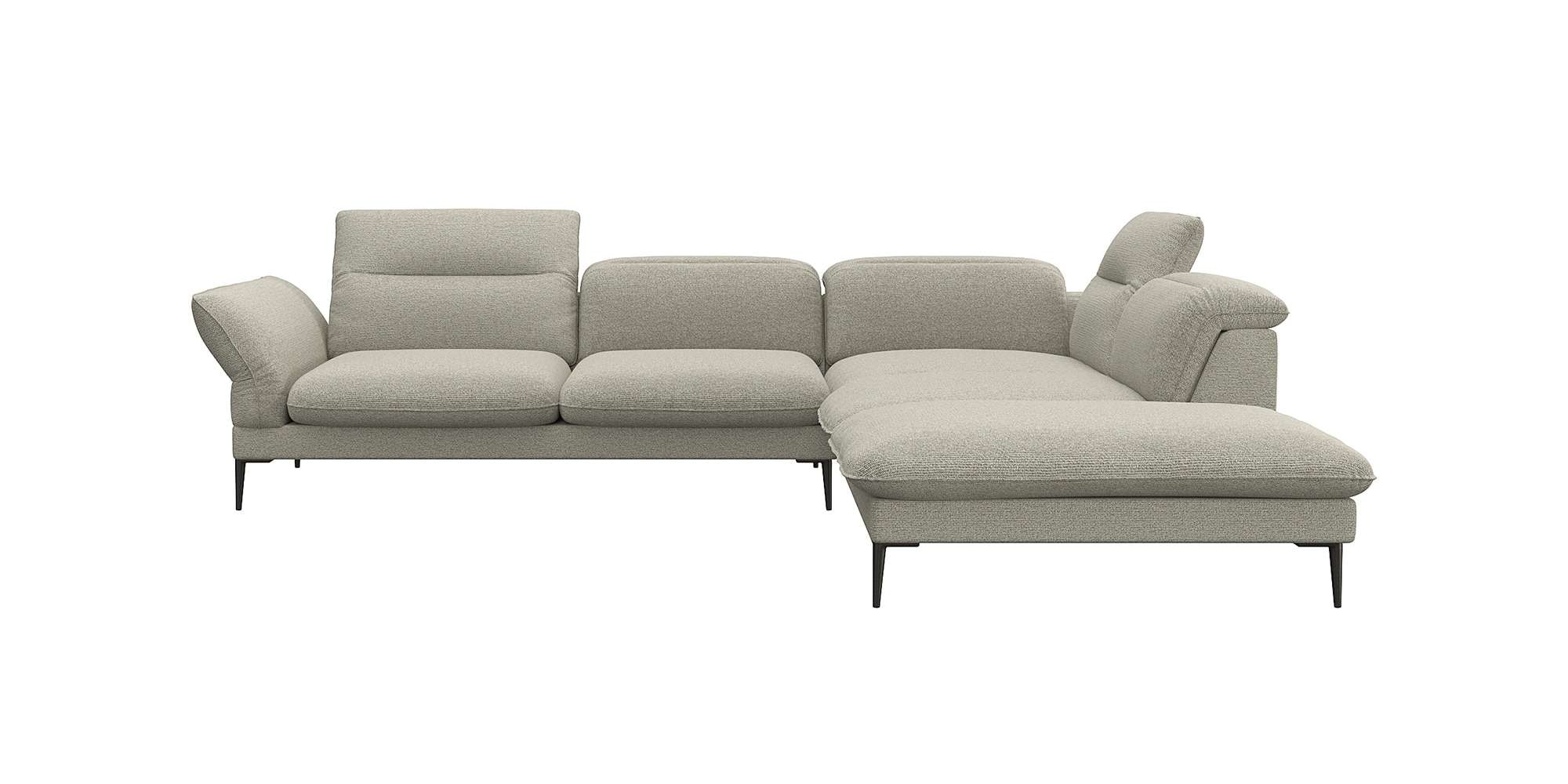 FLEXLUX Ecksofa "Salino, Funktionssofa mit Ottomane, Relaxsofa, Ecksofa", S günstig online kaufen