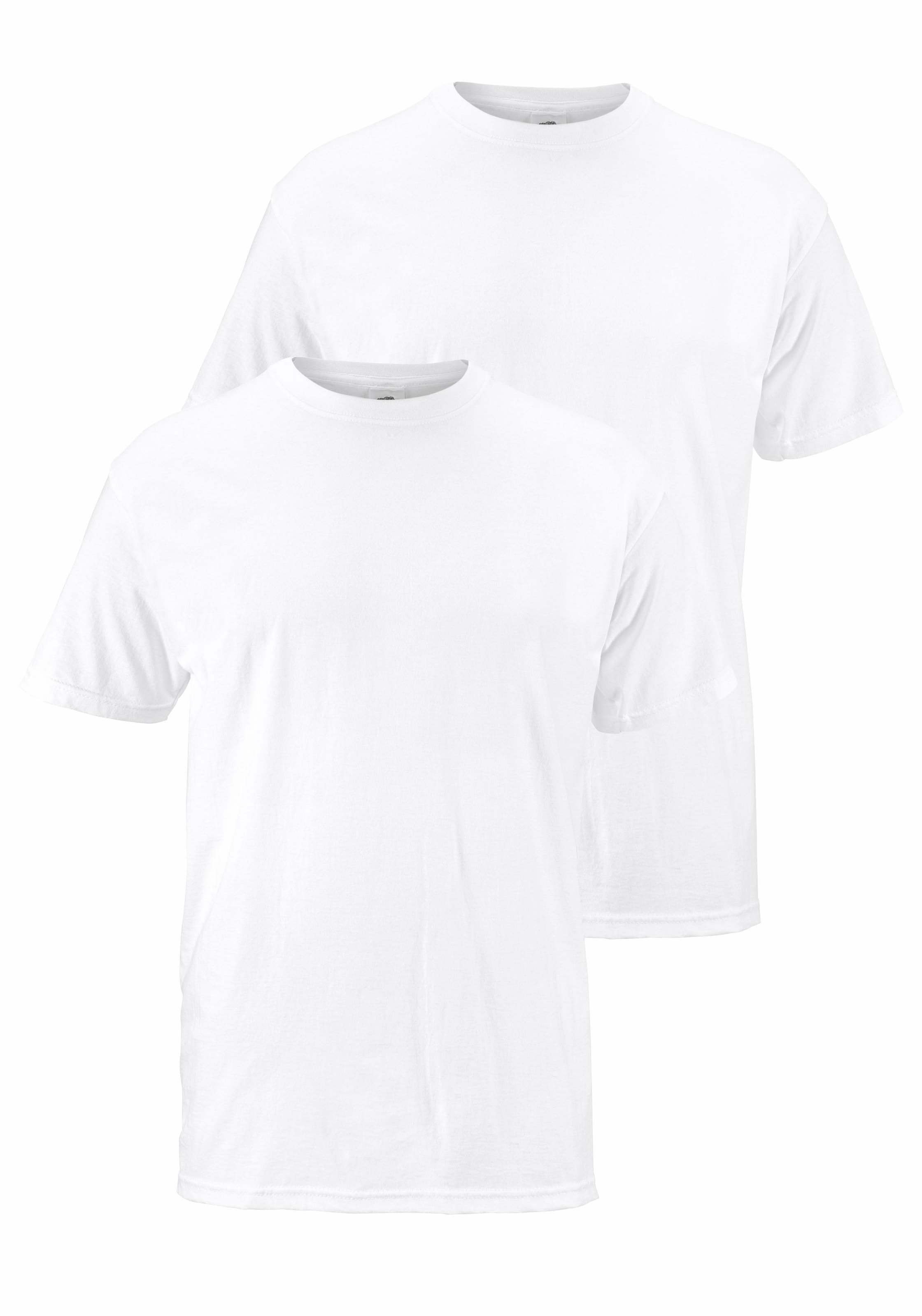 T-Shirt, (Packung, 2 tlg.), aus reiner Baumwolle
