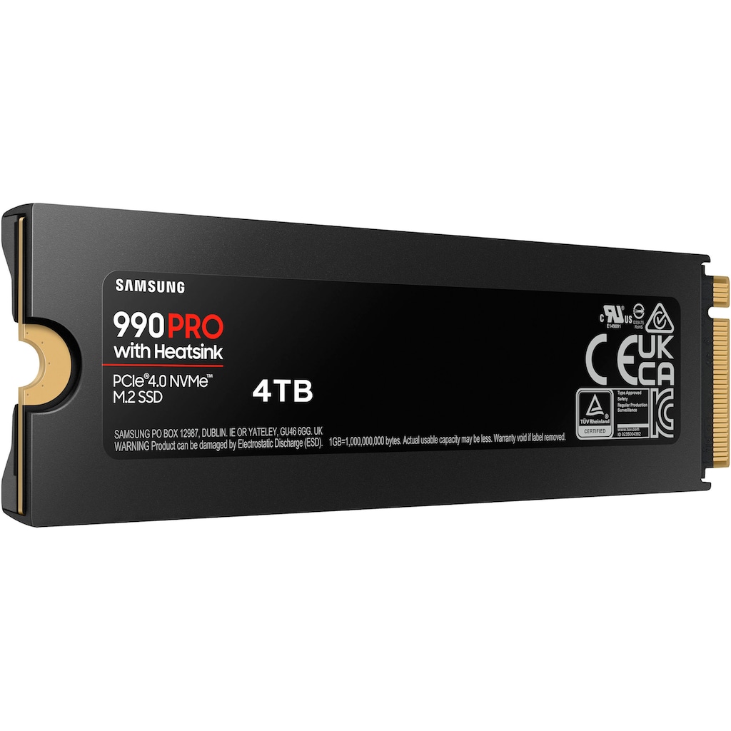 Samsung interne SSD »990 PRO Heatsink 4TB«, Anschluss PCI Express 4.0