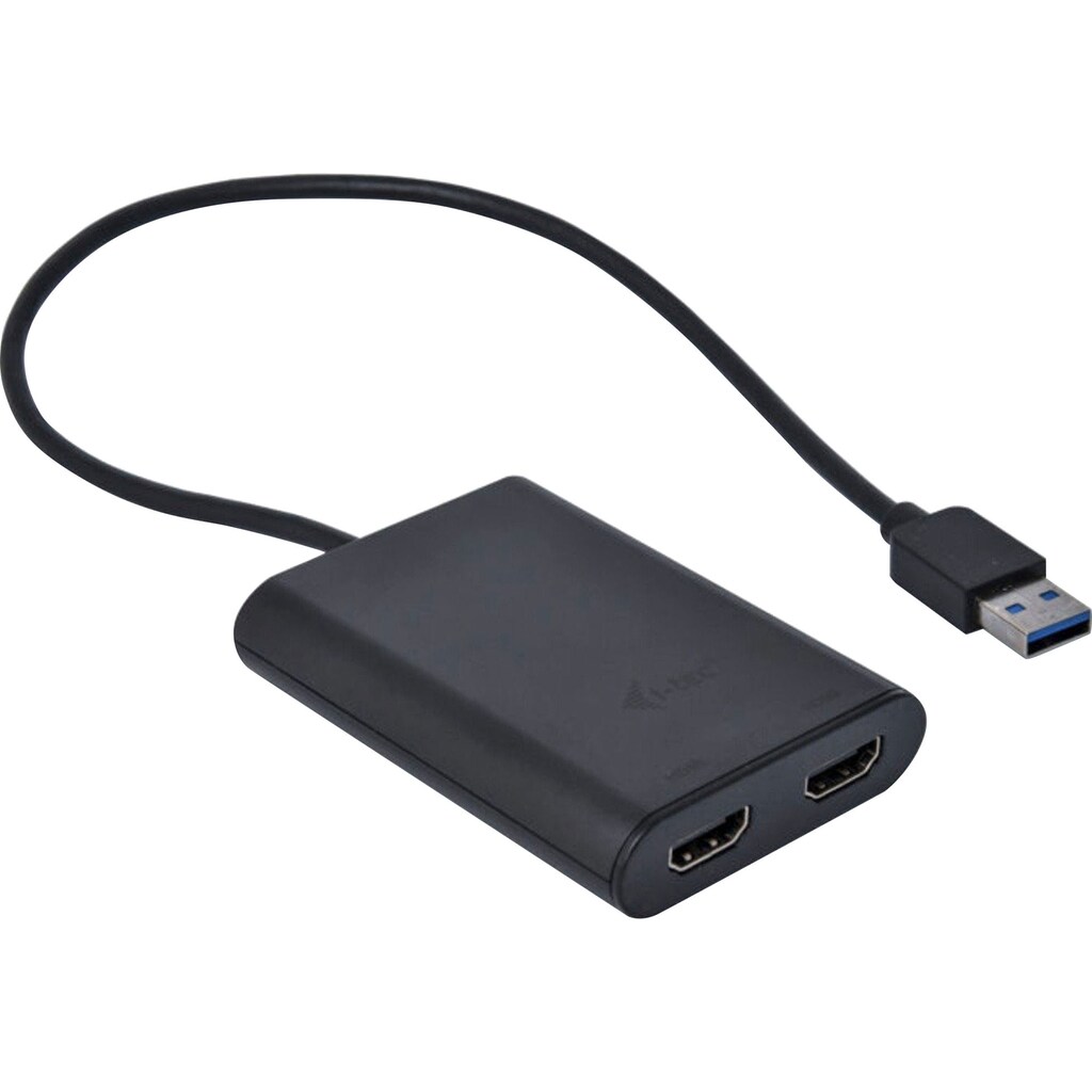 I-TEC Computer-Adapter »Video-Adapter USB3.0/USB-C > 2x 4K HDMI«, USB Typ A zu HDMI, 27 cm