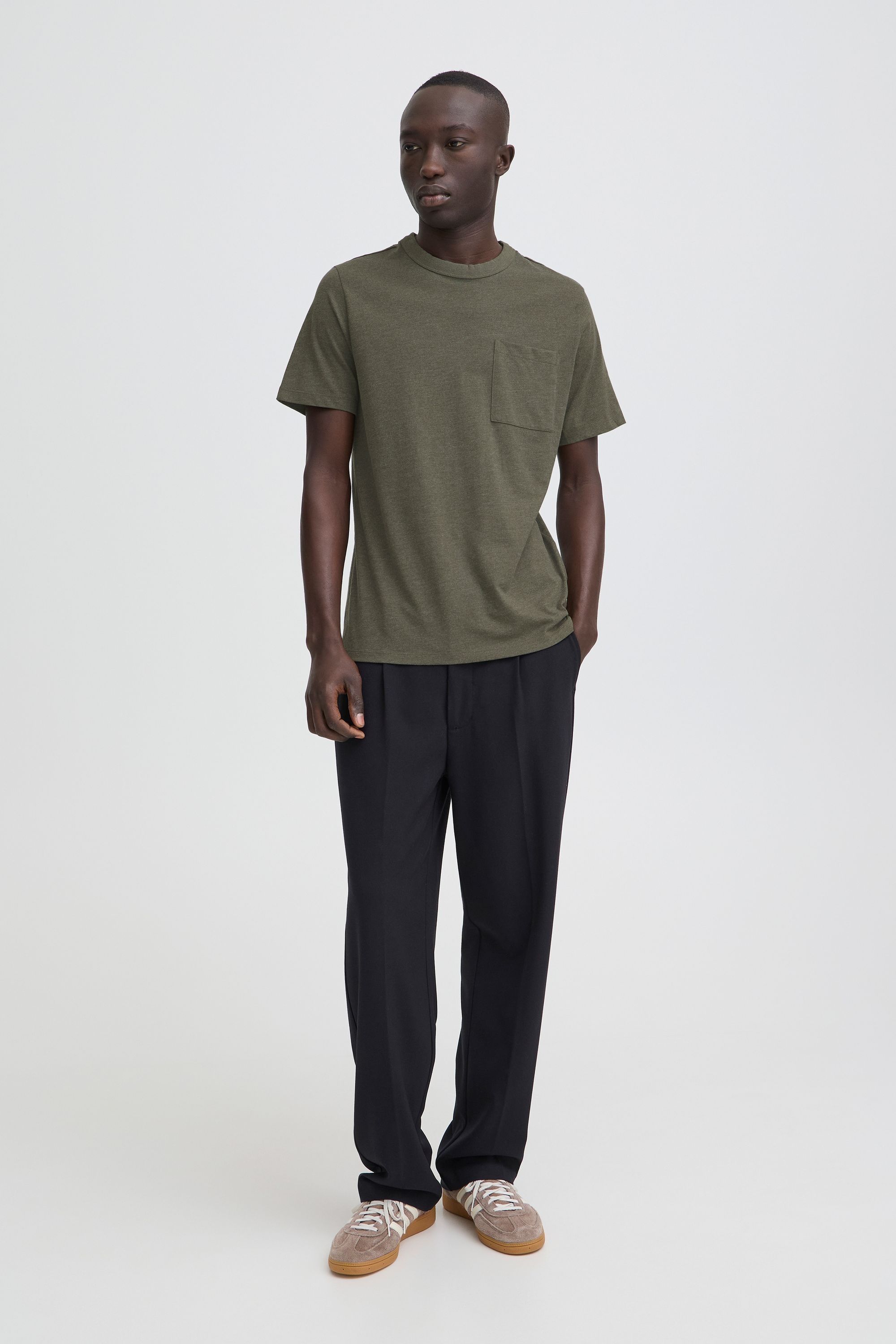 Casual Friday T-Shirt "T-Shirt CFJASPER mélange tee with chest pocket" günstig online kaufen