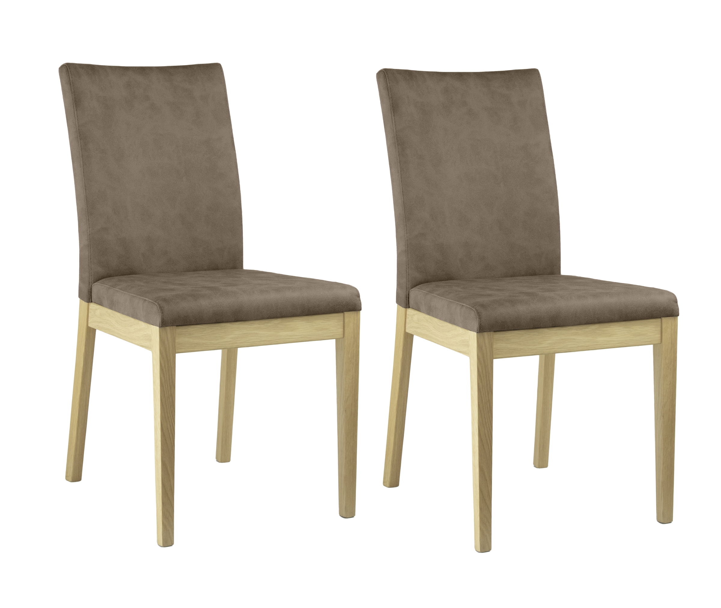 Home affaire 4-Fußstuhl "Dendres" (Set) 2 Stk. Microfaser Sitz und Ruecken günstig online kaufen