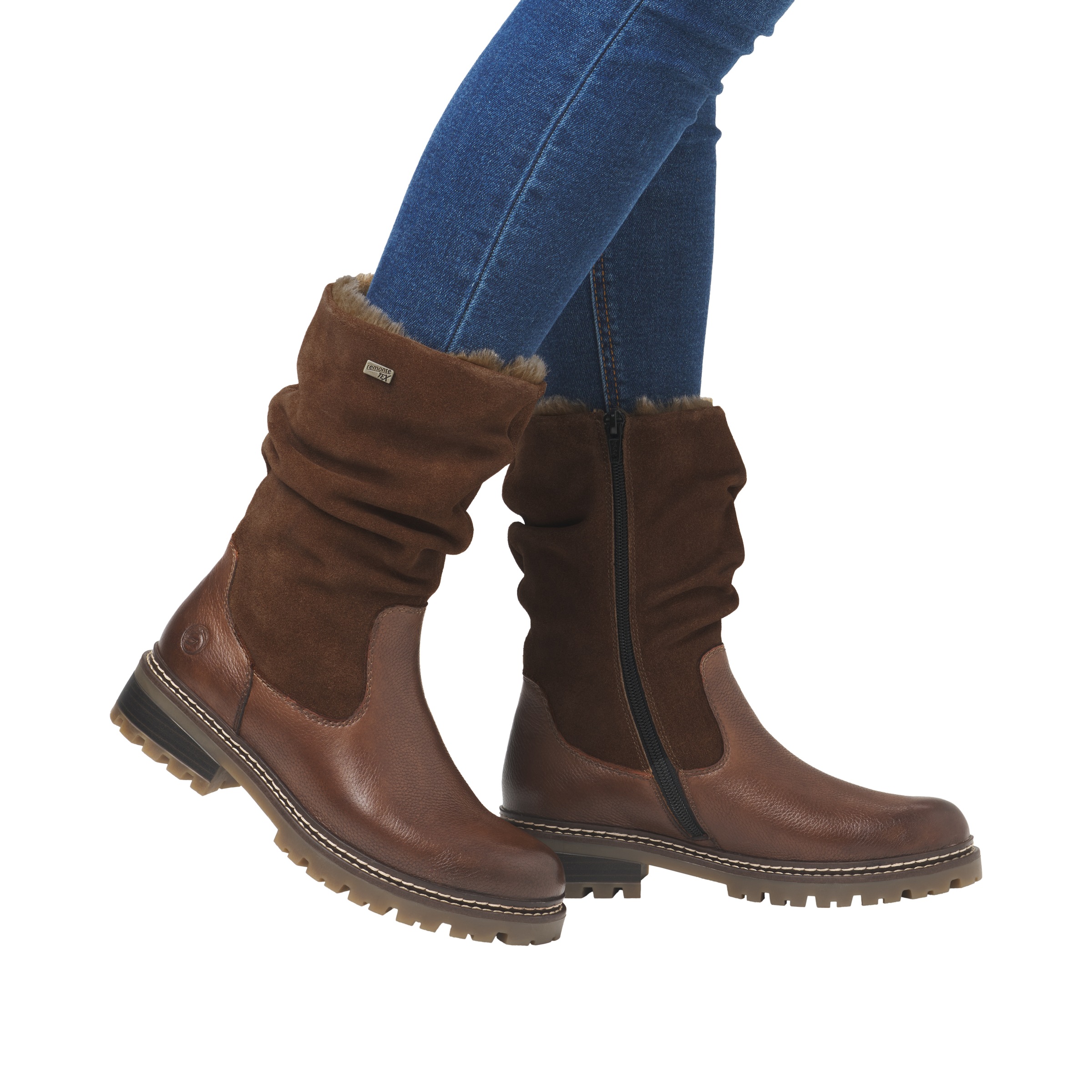 Remonte Winterstiefel  Stiefel mit TEX-Membrane und slouchy Schaft