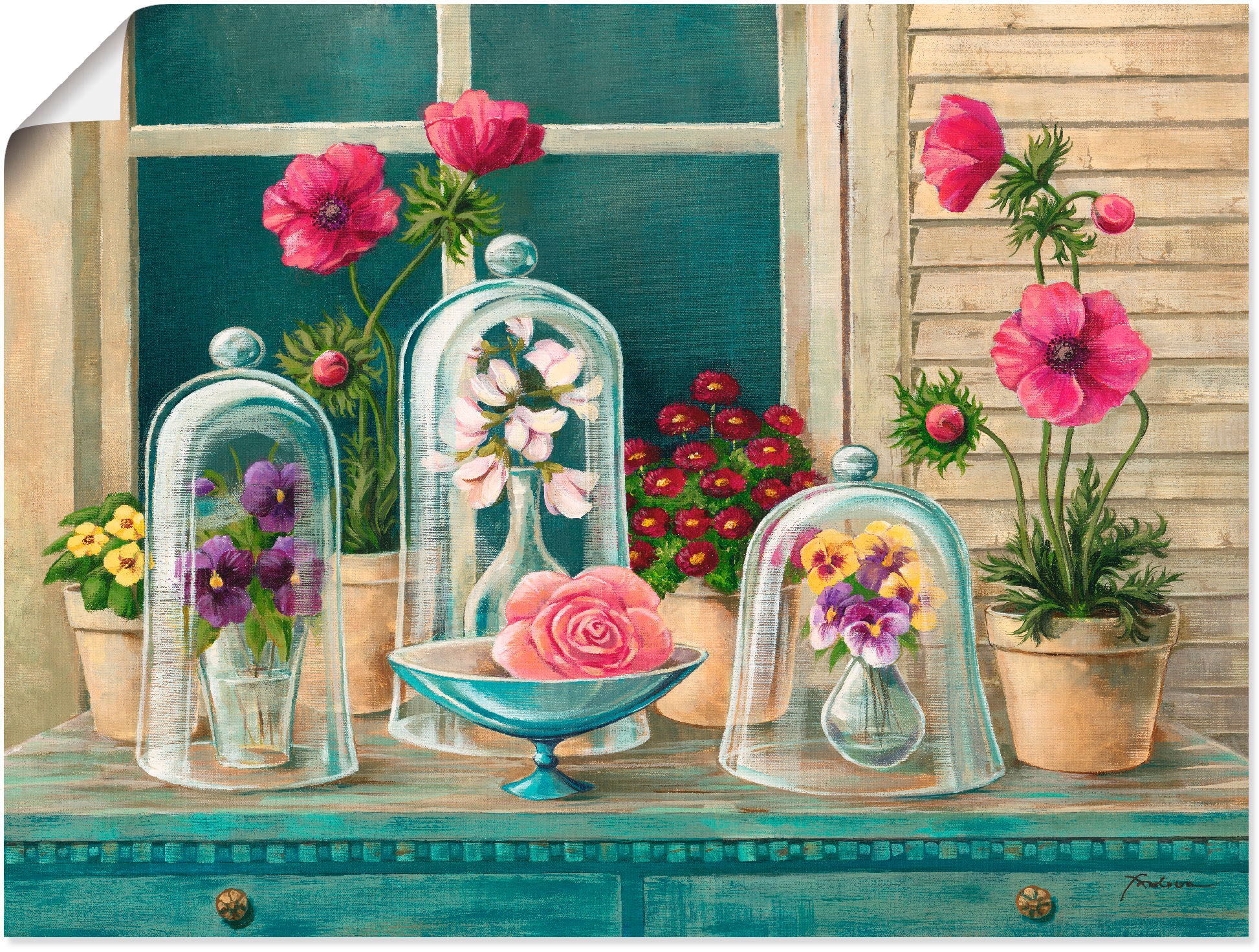 Artland Wandbild »Kollektion mit Blumen«, Arrangements, (1 St.), als Alubild,  Leinwandbild, Wandaufkleber oder Poster in versch. Größen kaufen | BAUR