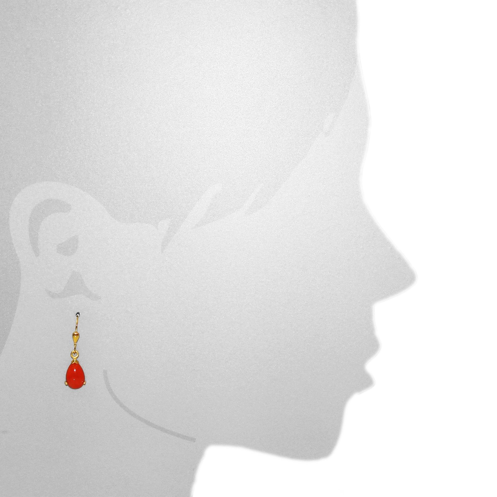 OSTSEE-SCHMUCK Paar Ohrhänger »- Meret - Gold 585/000 - Koralle«