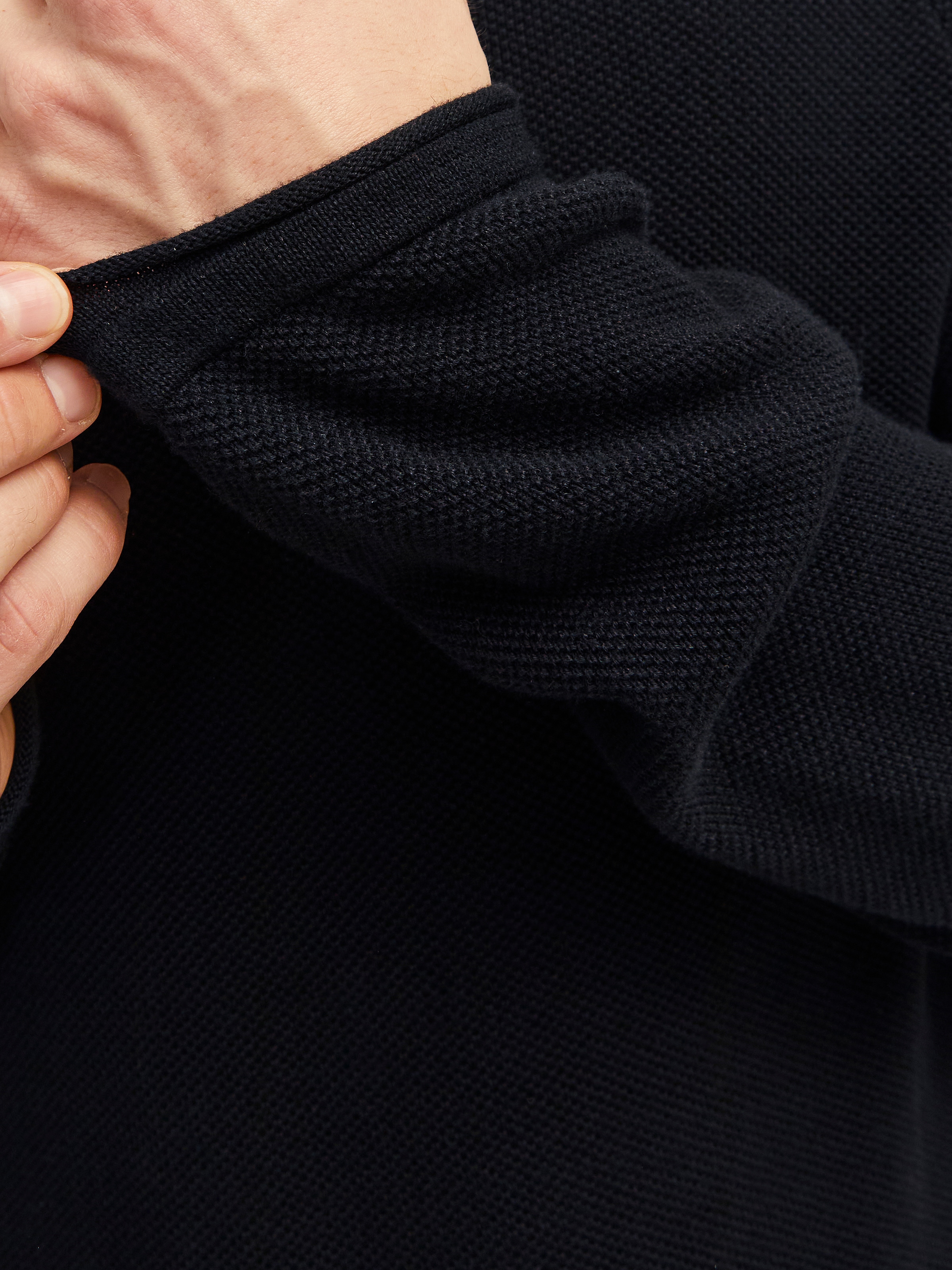 Jack & Jones »JJEHILL Einfarbiger Pullover mit angenehmem Tragegefühl« unifarben, modisch, schmal, Baumwolle, Rundhals