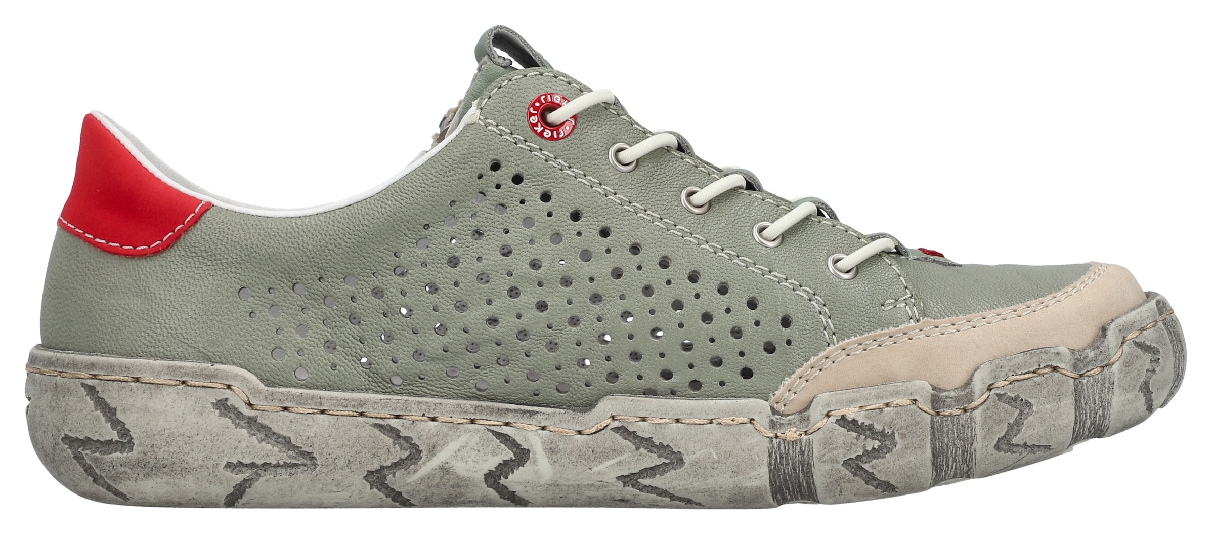 Rieker Plateausneaker  Schlupfschuh, Halbschuh, Freizeitsneaker mit Gummizug