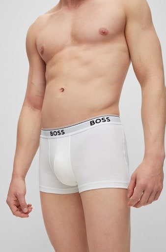 BOSS Boxer, (Packung, 3 St., 3er-Pack), mit BOSS Schriftzug auf dem Bund