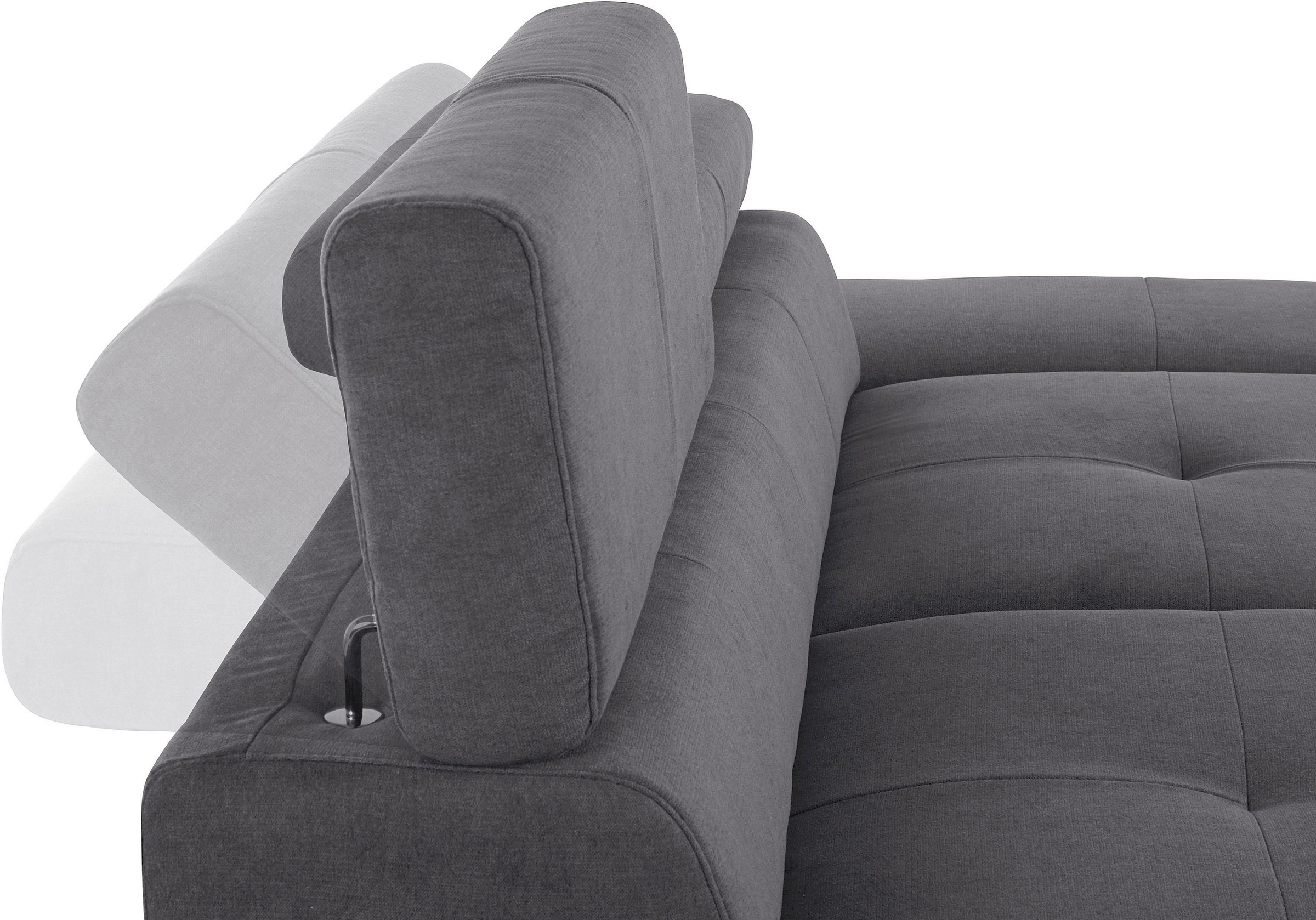 COTTA 3-Sitzer »Enterprise«, Big-Sofa, mit Armteilverstellung & Kopfteilverstellung