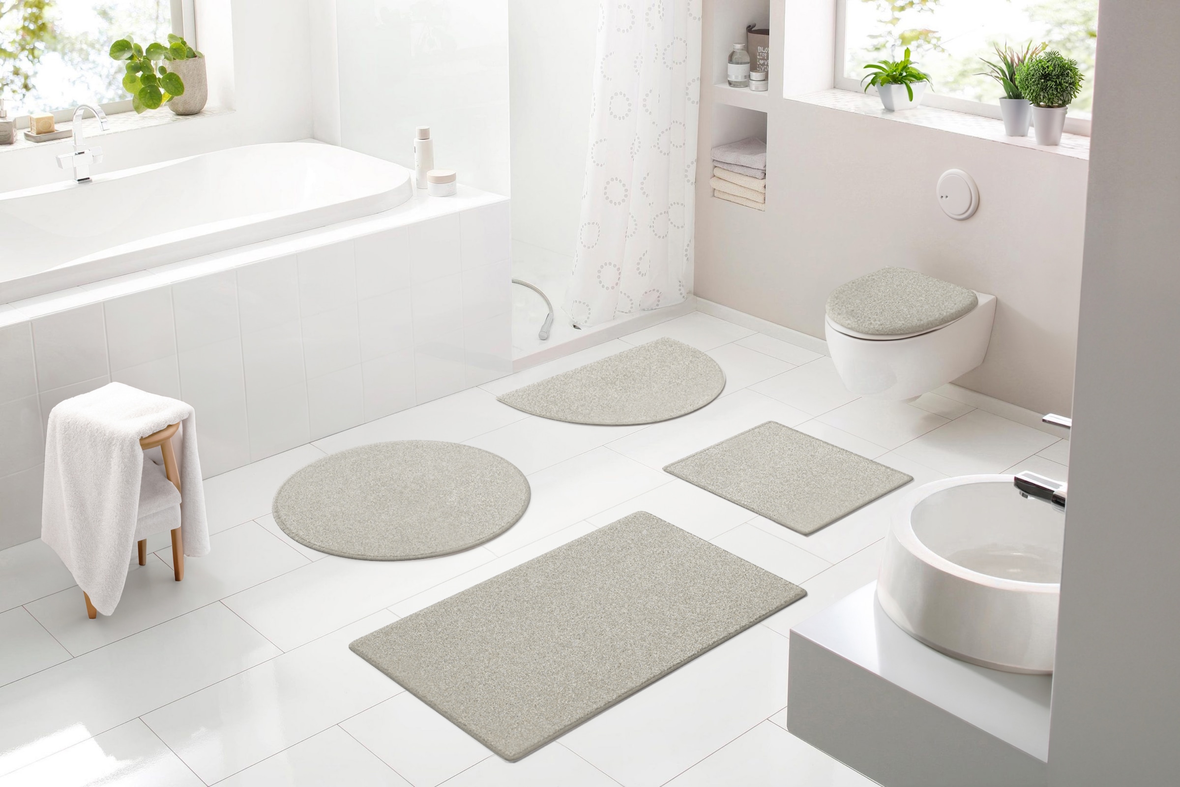 Bruno Banani Badematte "Danny" Höhe 20 mm rutschhemmend beschichtet schnell günstig online kaufen