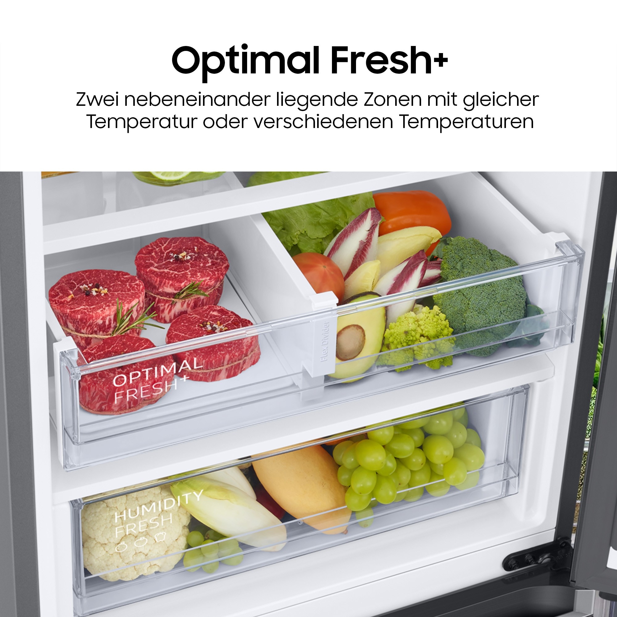 Samsung Kühl-/Gefrierkombination 7300A Serie »RB38C607AB1« 203 cm hoch 59,5 cm breit No Frost+, SpaceMax, Wifi & AI Energy Mode