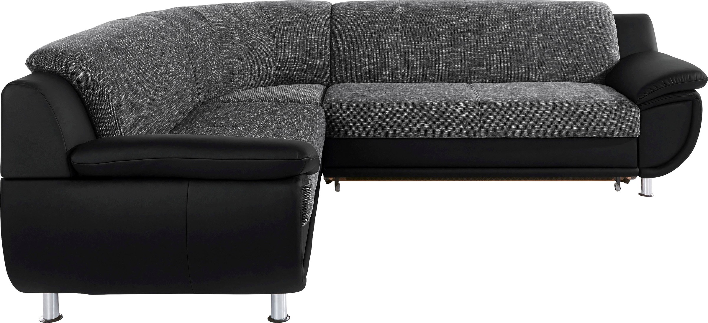 TRENDMANUFAKTUR Ecksofa »Rondo 3, zeitlos und modern, im Materialmix, L-Form«, wahlweise Federkern für hohen Sitzkomfort, wahlweise Bettfunktion