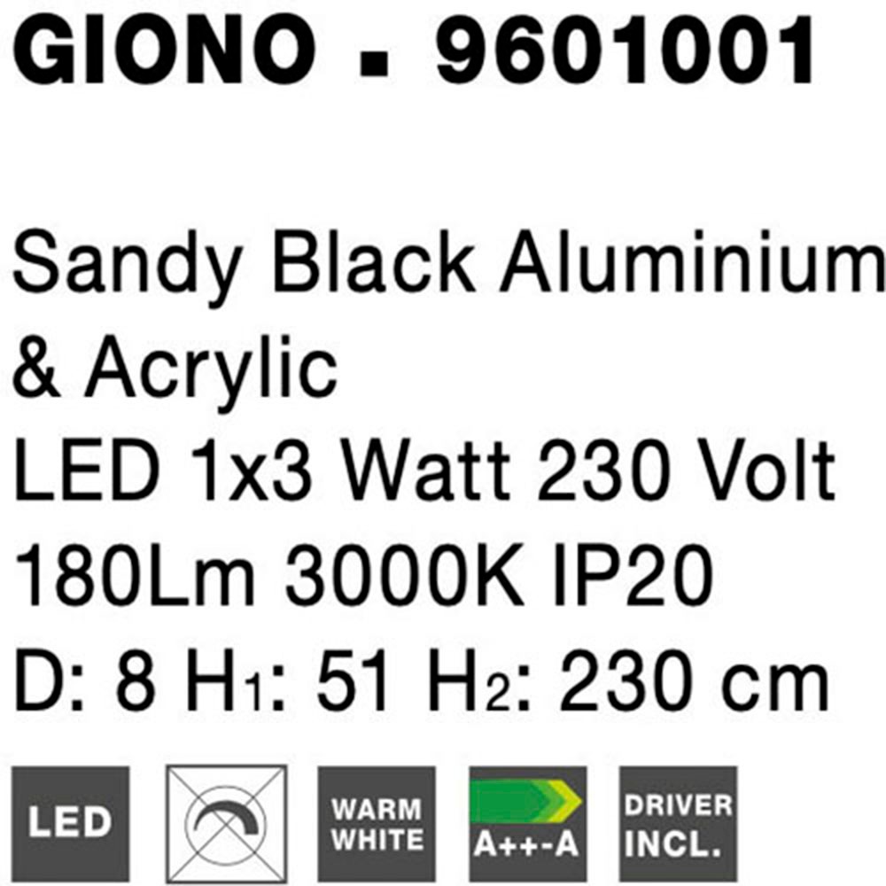 Nova Luce LED-Hängeleuchte »GIONO«, 1 flammig, Leuchtmittel LED-Modul | LED fest integriert
